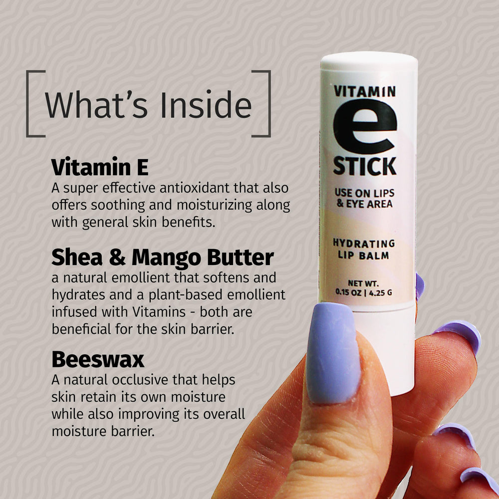 Versatile use on lips, nose, elbows, and cuticles for targeted hydration.