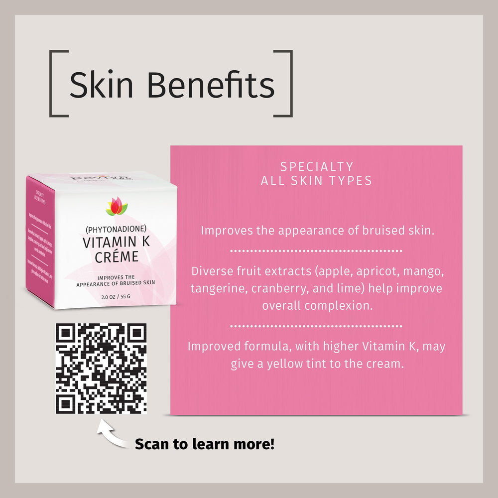 Reviva Labs Vitamina K crema textura suave facilita su aplicación.