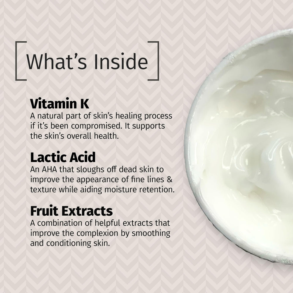 Reviva Labs Vitamina K crema para rostro uso diario mejora hidratación.
