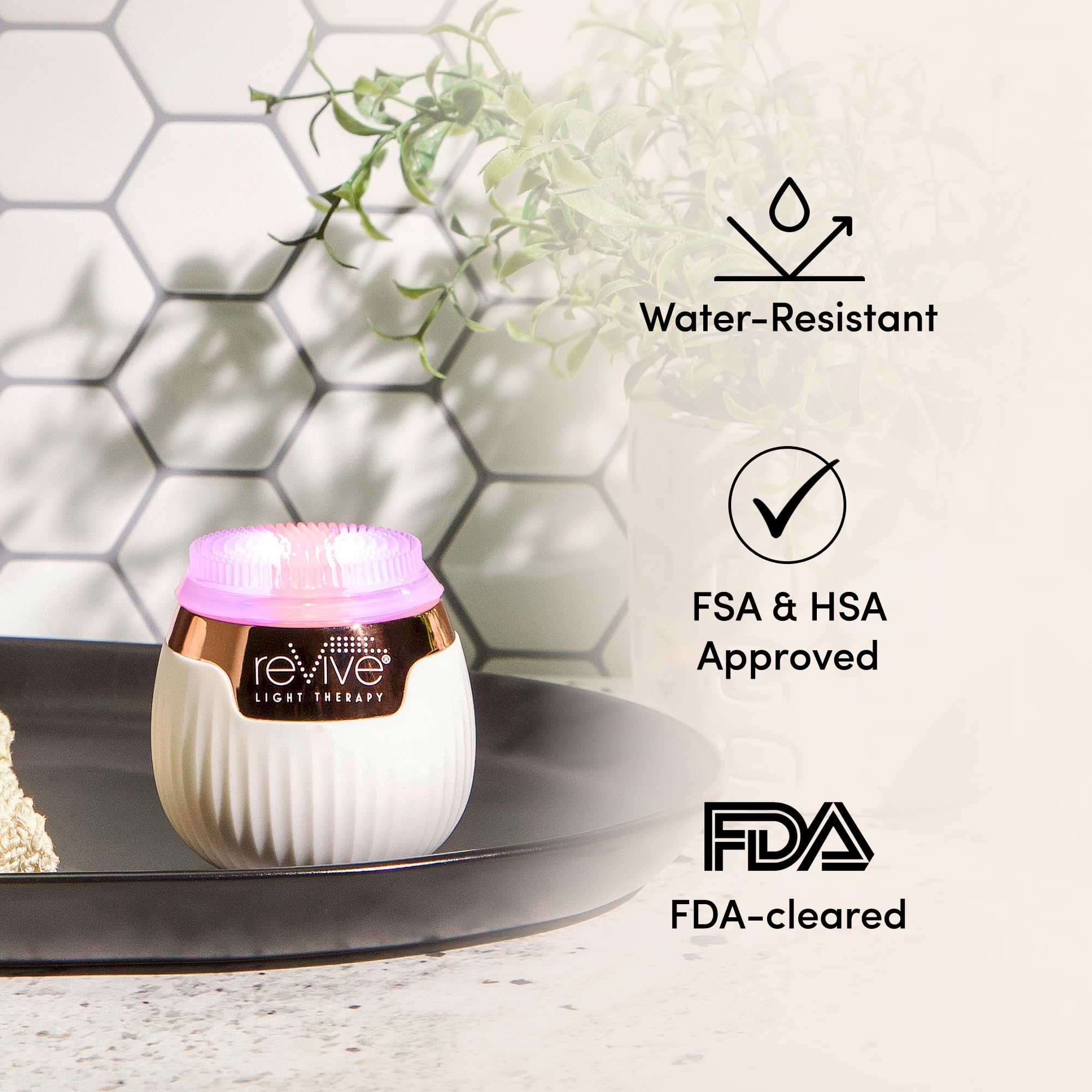 Resistente al agua IPX6 para uso cerca del agua