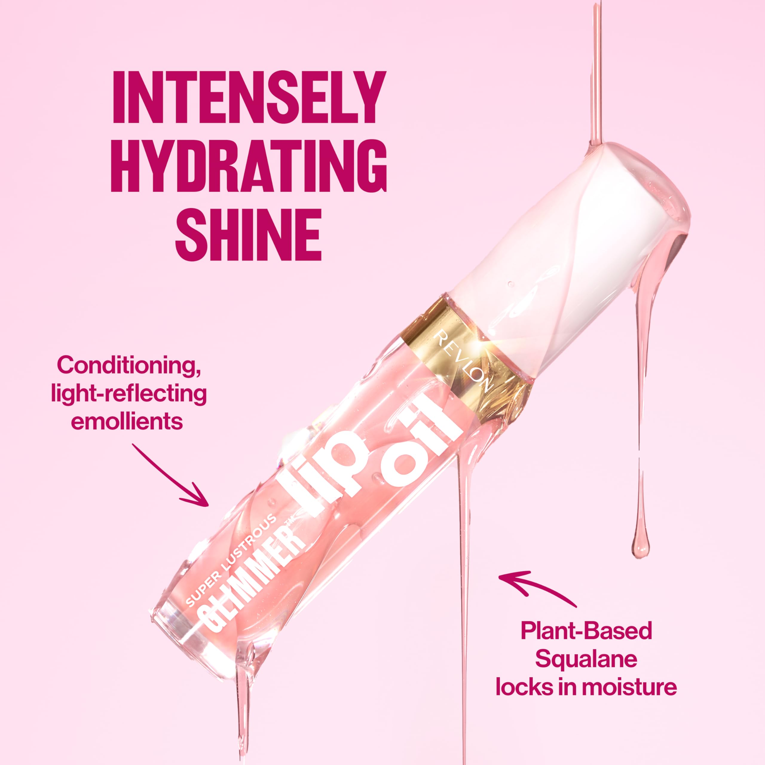 REVLON Aceite Labial Brillo Efecto plump suave que mejora la apariencia sin exagerar.