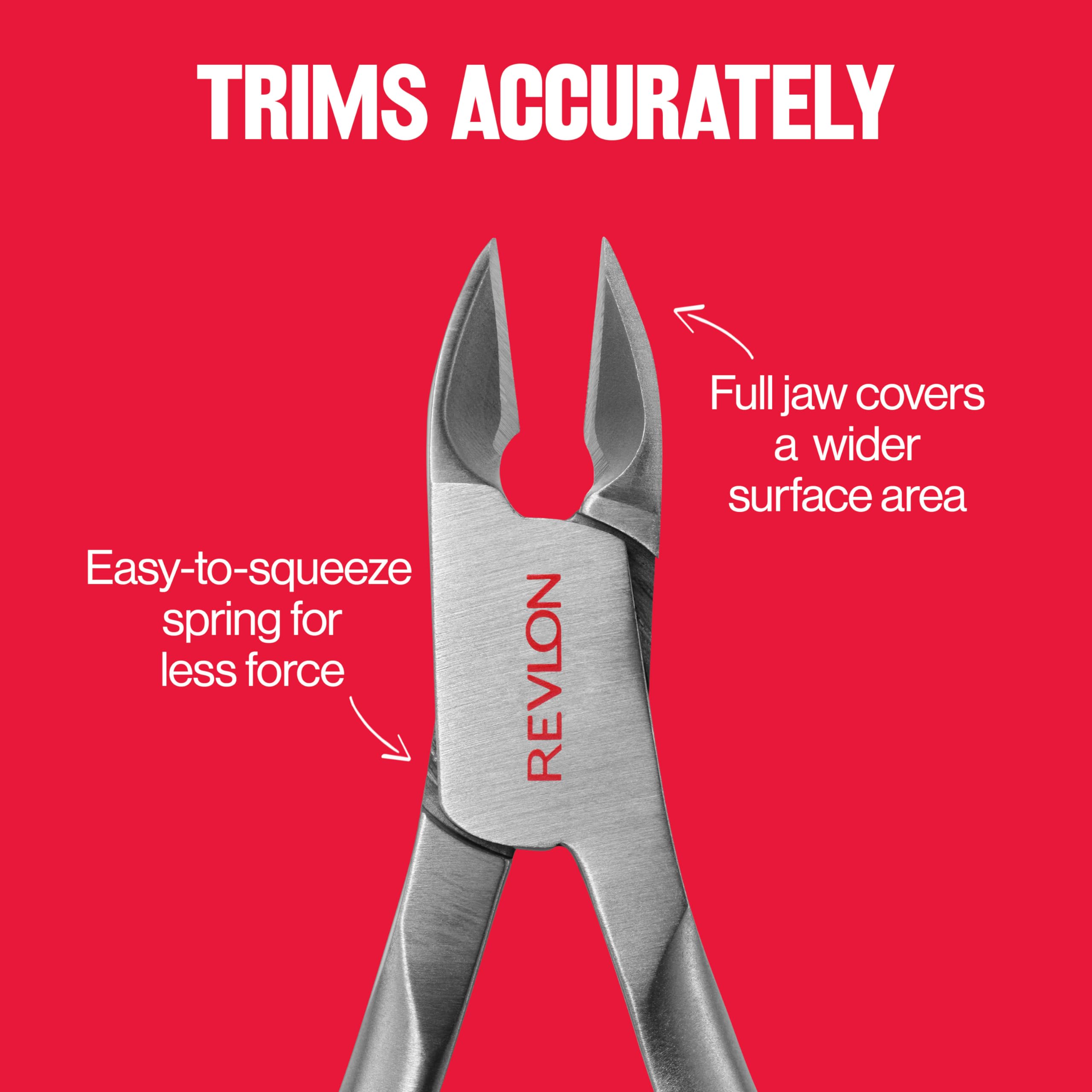 Alicate REVLON Cutículas, diseño ergonómico para un agarre cómodo.