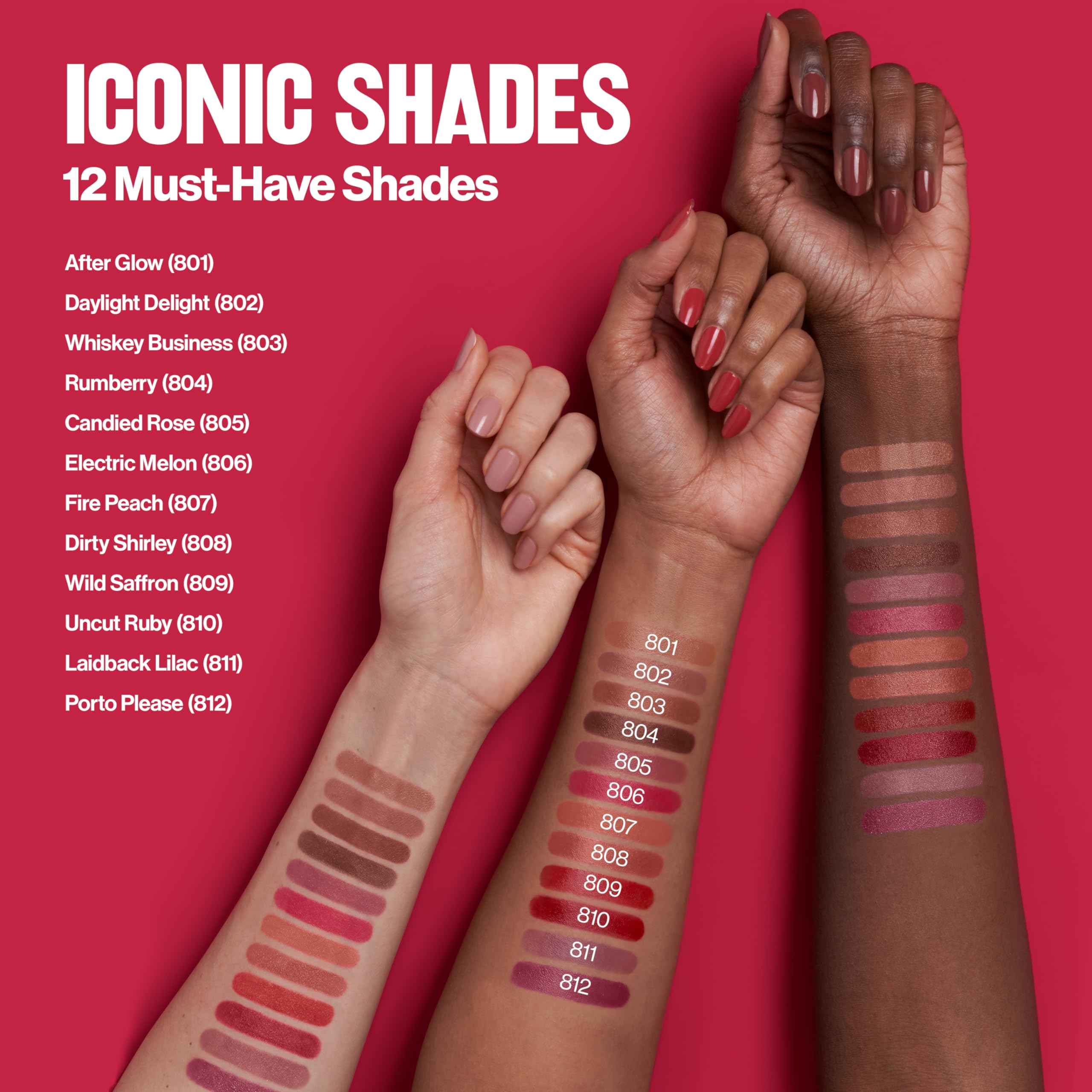 REVLON barra de labios Super Lustrous, 80% ingredientes acondicionadores para mayor confort