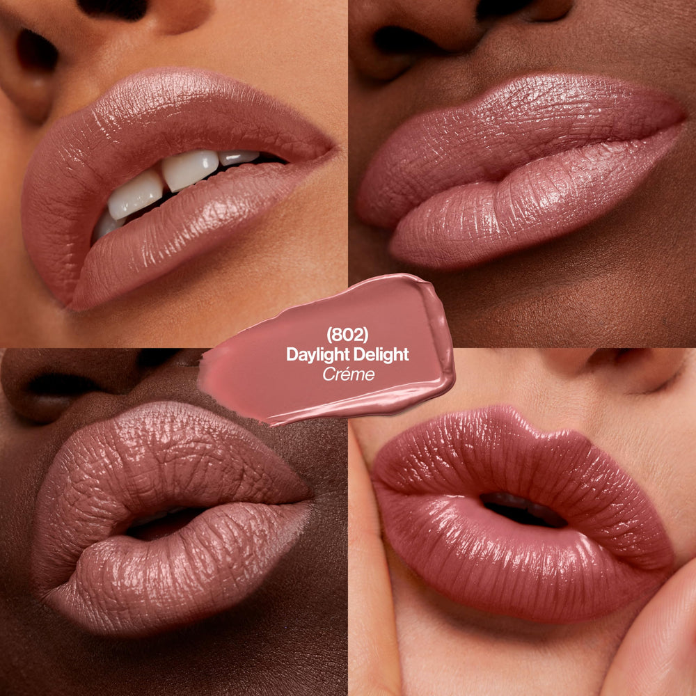 REVLON barra de labios Super Lustrous, acabado cremoso y sedoso para look suave
