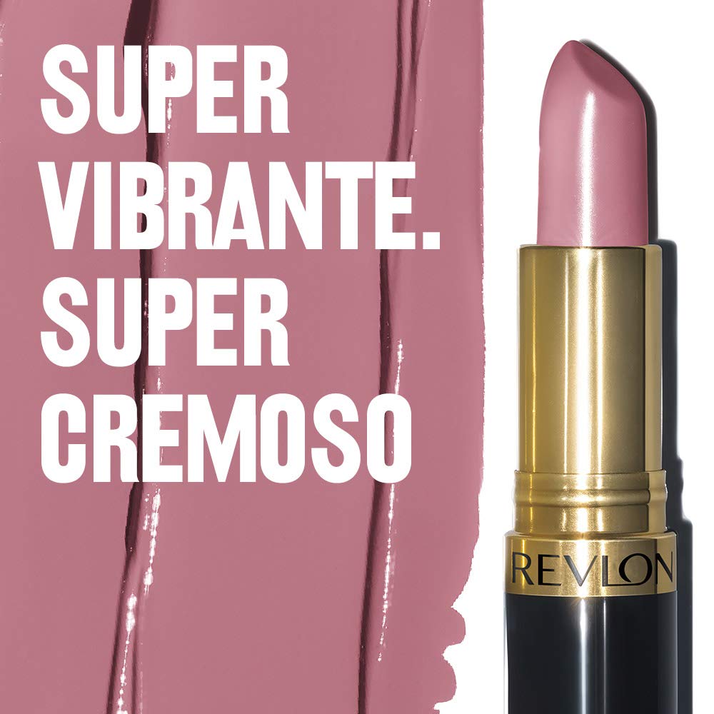 Revlon barra labial aplicación suave, acabado cremoso y cómodo.
