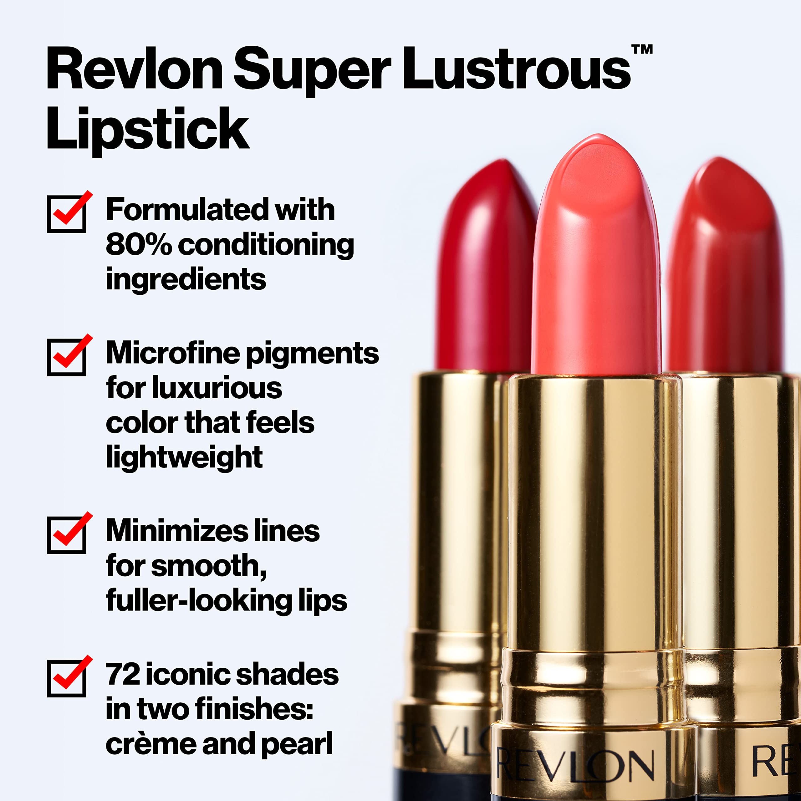REVLON barra labios color rico para tonos intensos sin peso.