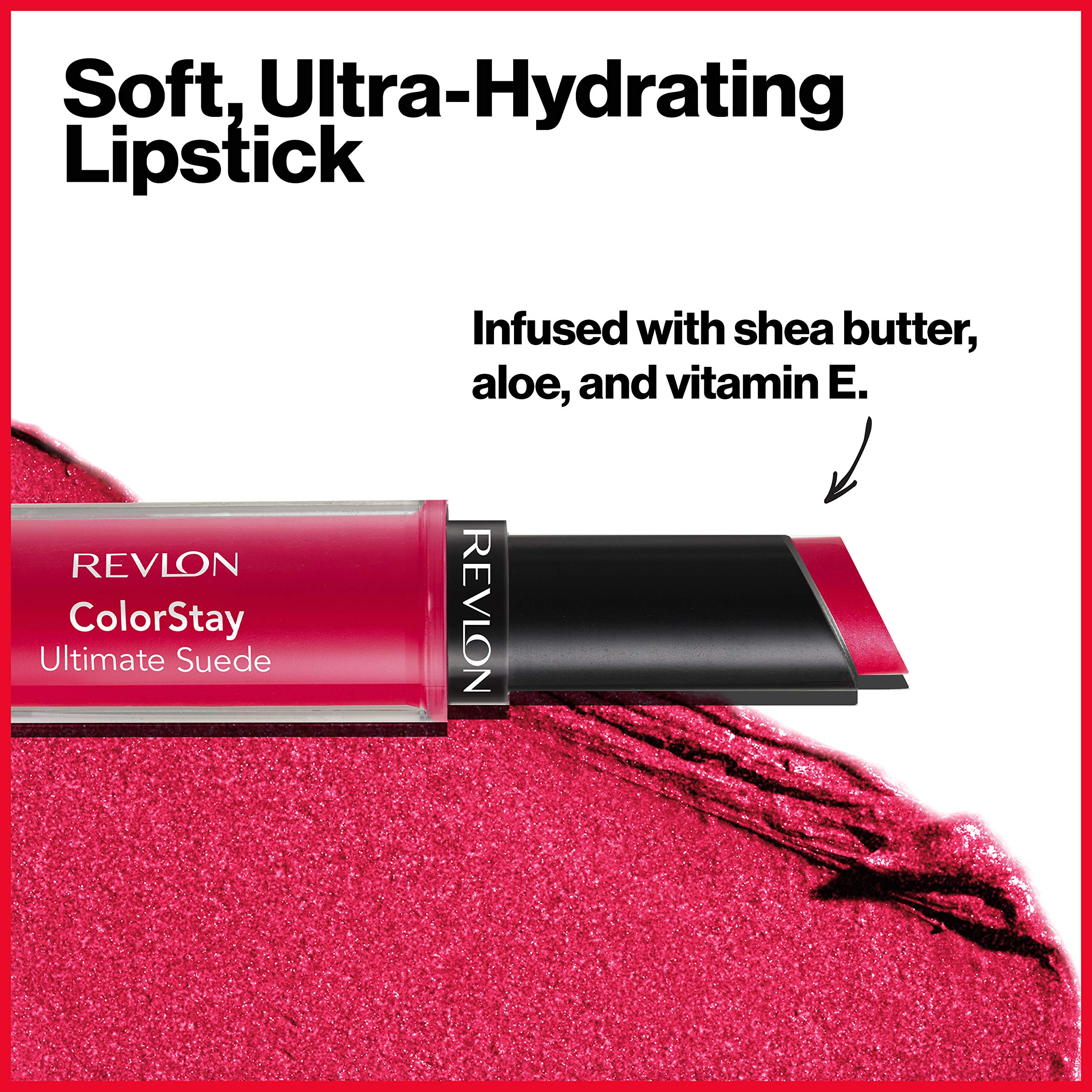 REVLON ColorStay Ultimate Suede Socialite, vitamina E para cuidado de labios durante el día