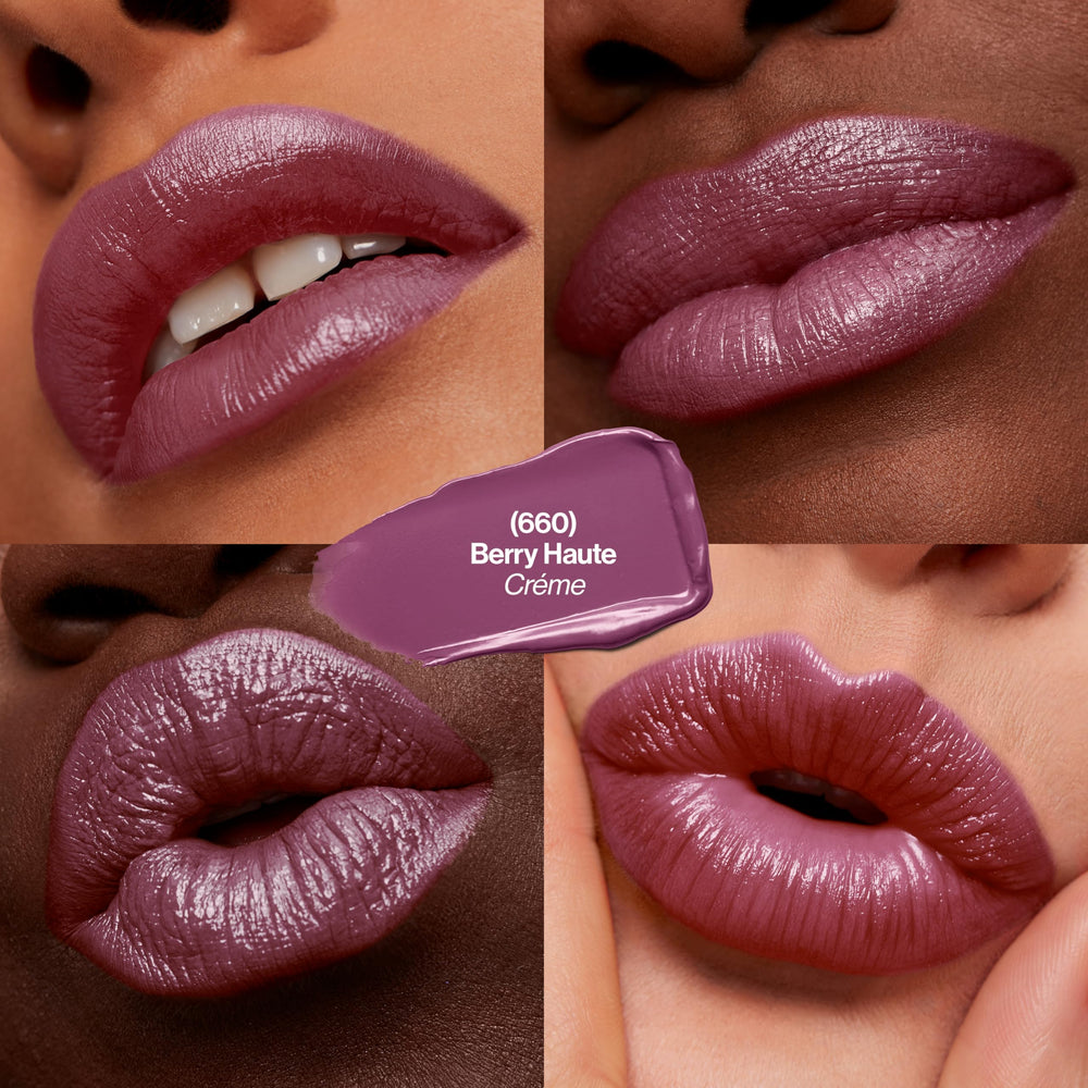 REVLON Barra de Labios, bala de tono Berry Haute, para ver el color profundo.
