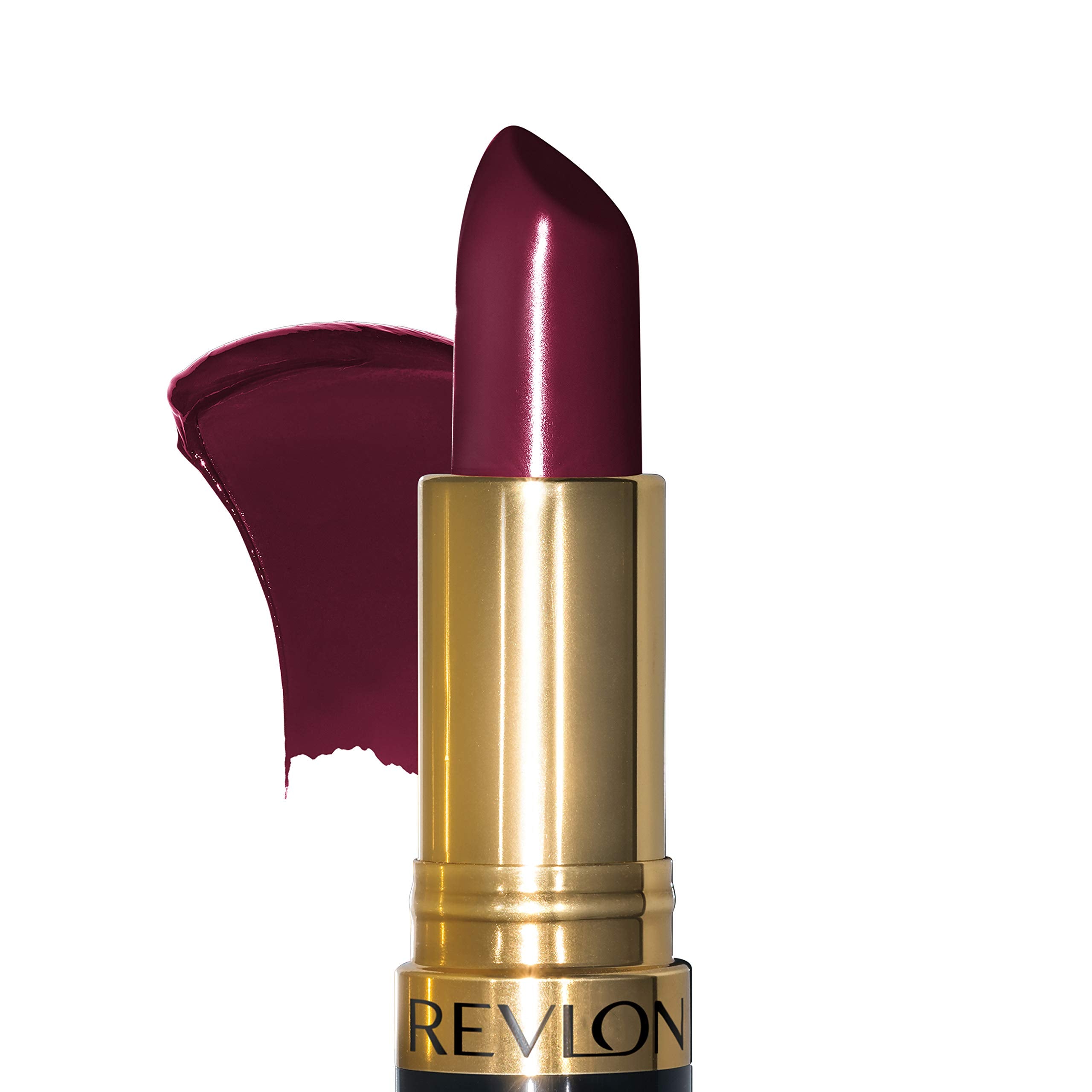 Swatch perlado en labio tono cerezo negro para look luminoso