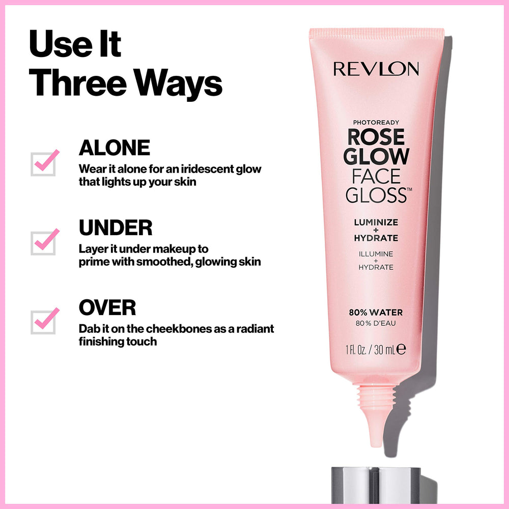 REVLON Brillo Facial: aplicación suave para prebase luminosa.