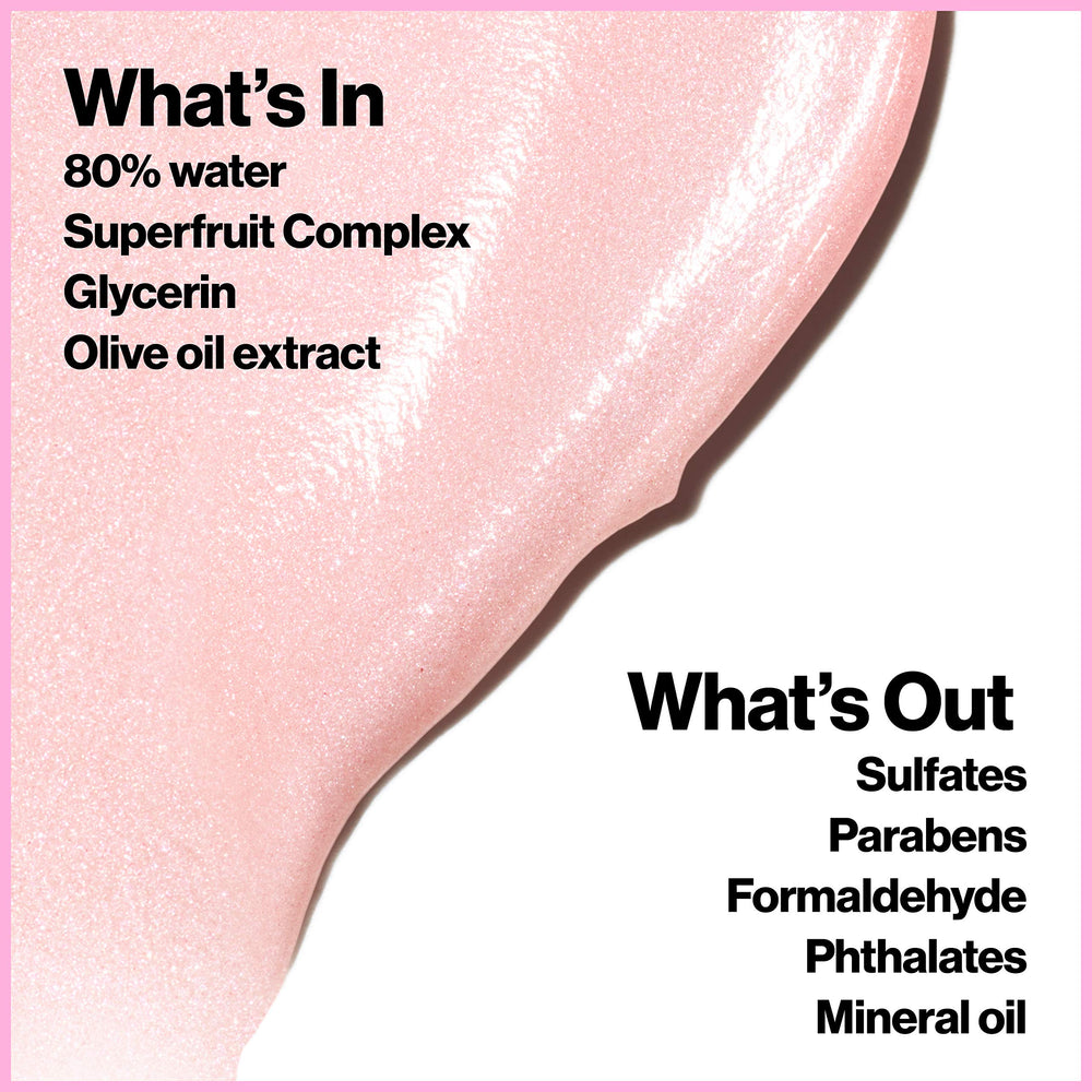 REVLON Brillo Facial: hidratación 24h con glicerina y extracto de oliva.