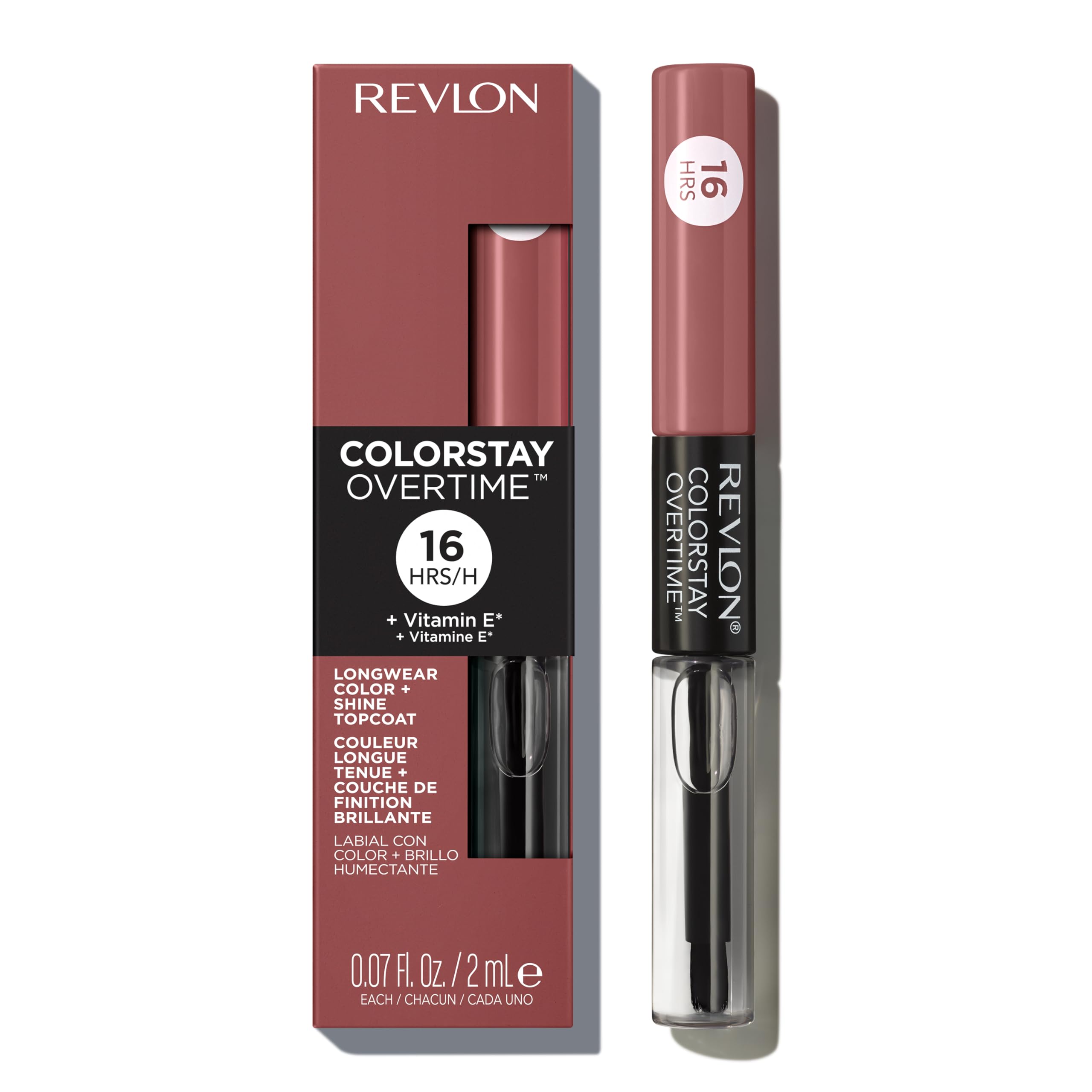 REVLON brillo transparente capa superior para un acabado brillante y húmedo.