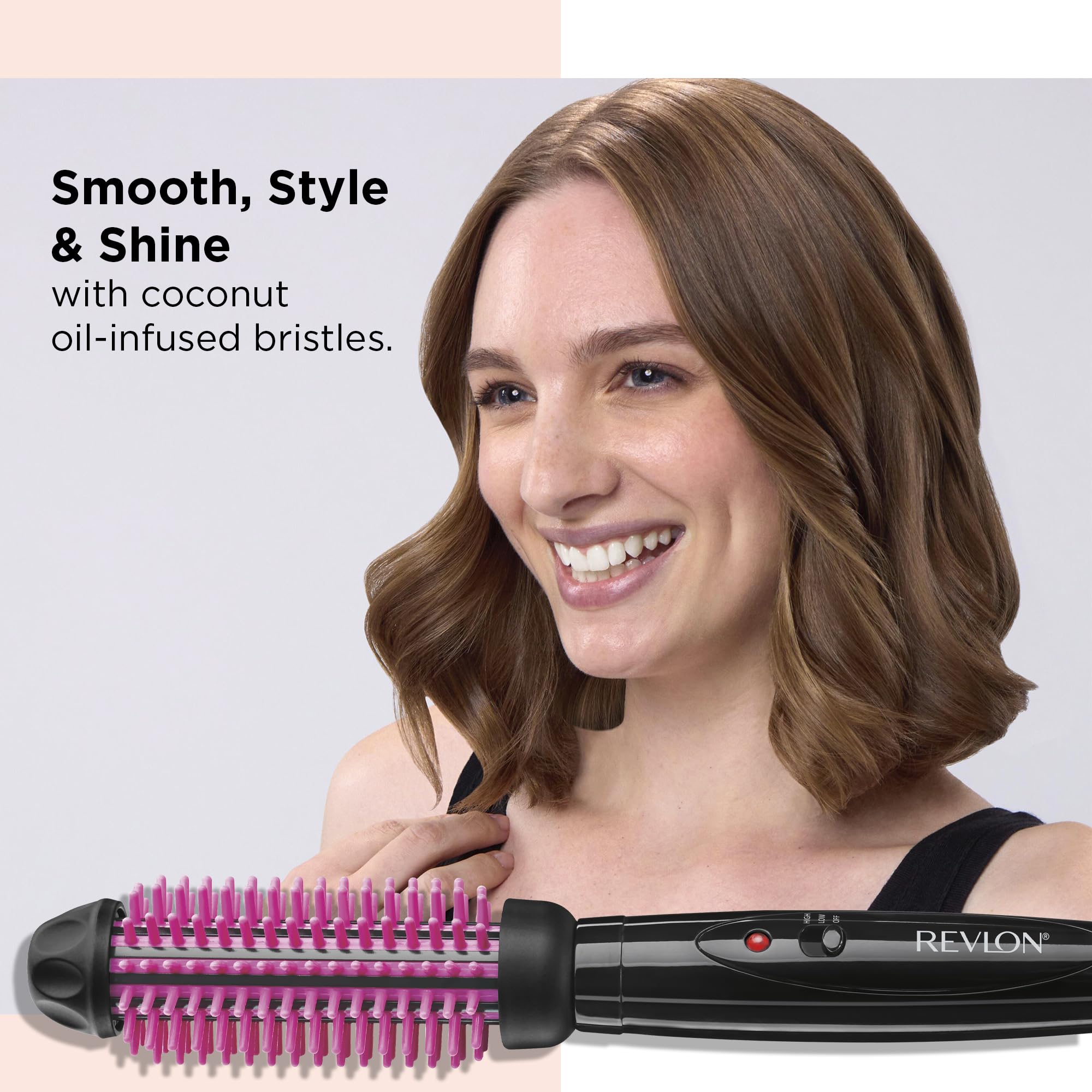 Cabezal redondo de 1 pulgada Revlon para volumen rápido y acabado liso.