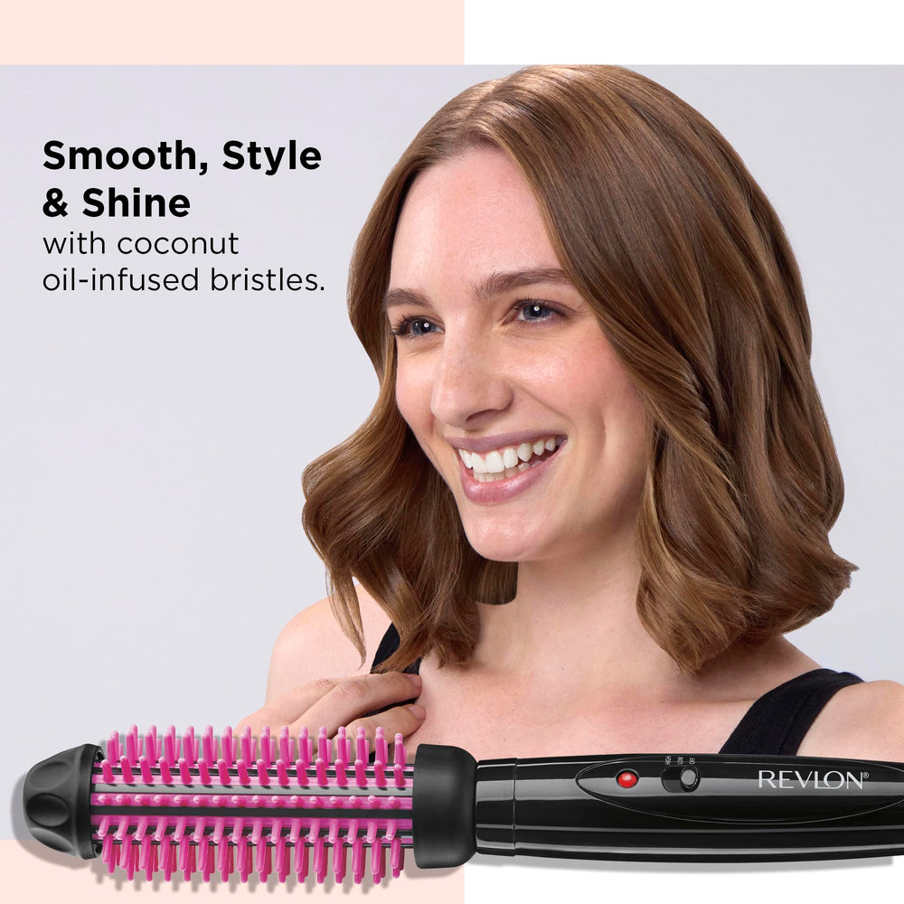 Cabezal redondo de 1 pulgada Revlon para volumen rápido y acabado liso.