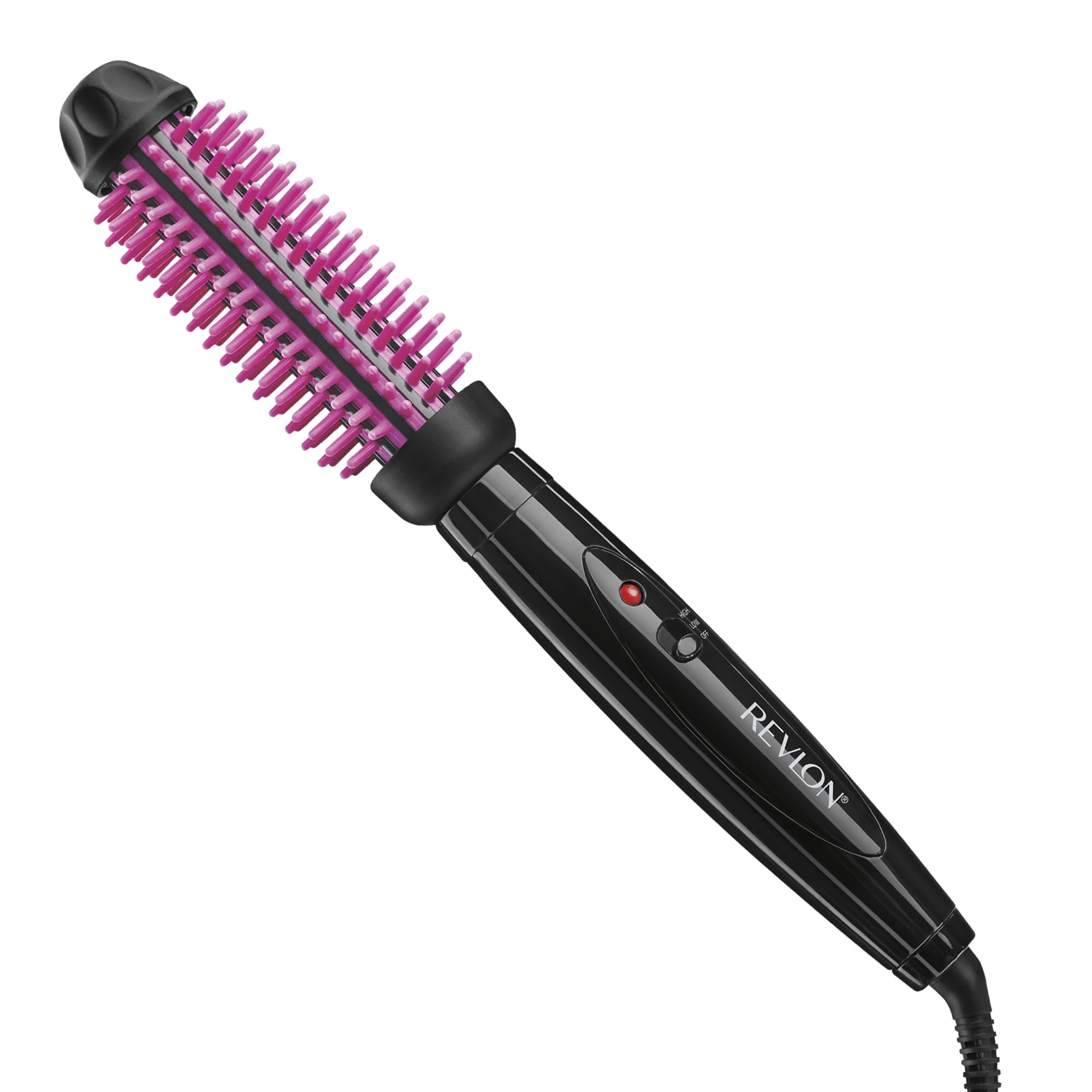 Cepillo Revlon con cerdas de silicona: detalle suave para peinados con control y menos tirones.