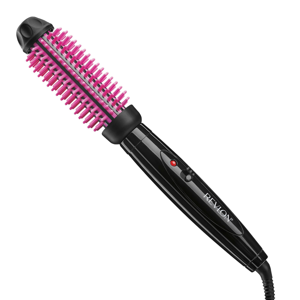 Cepillo Revlon con cerdas de silicona: detalle suave para peinados con control y menos tirones.