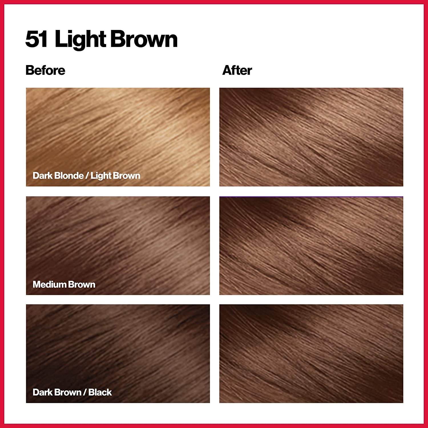REVLON Colorsilk 51 Marrón Claro: crema de color sin amoníaco para cabello suave.