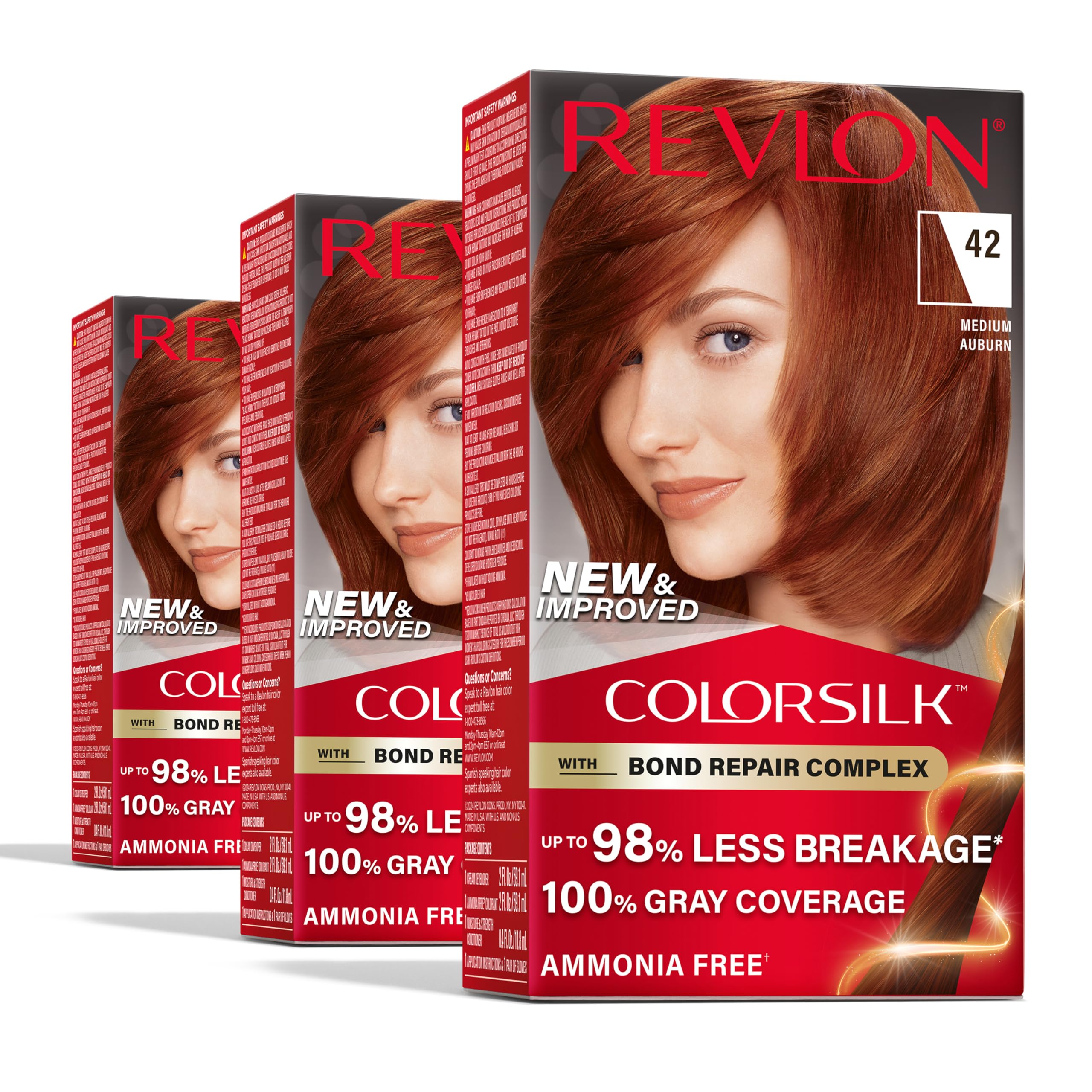 ColorSilk de Revlon con Bond Repair para cabello más resistente.