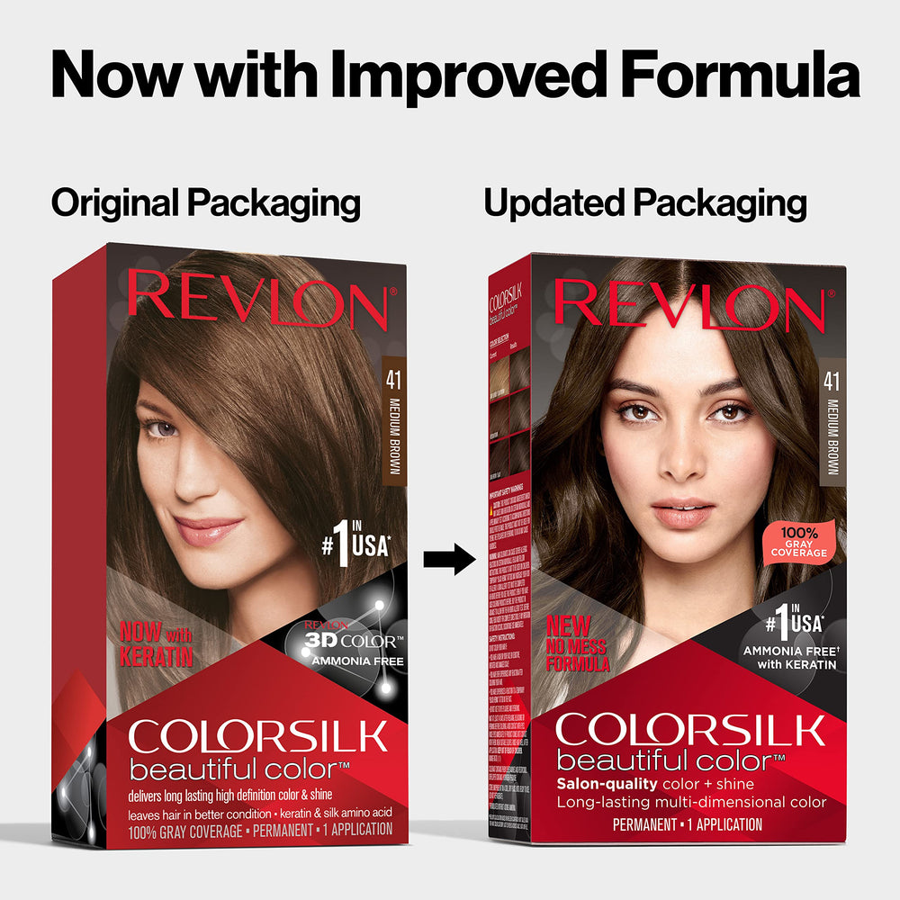REVLON Colorsilk cobertura del 100% de canas.