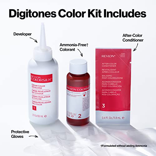 Revlon ColorSilk Digtones Pastel Lavanda: color vibrante con brillo visible.