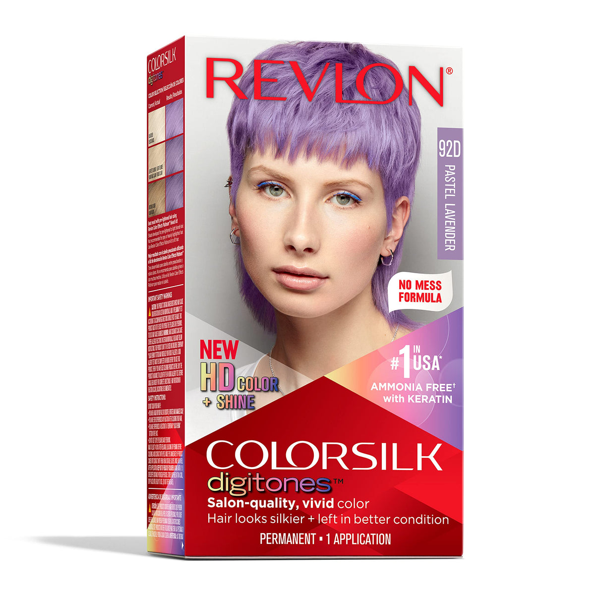 Revlon ColorSilk Digtones Pastel Lavanda: caja lista para empezar la coloración en casa.
