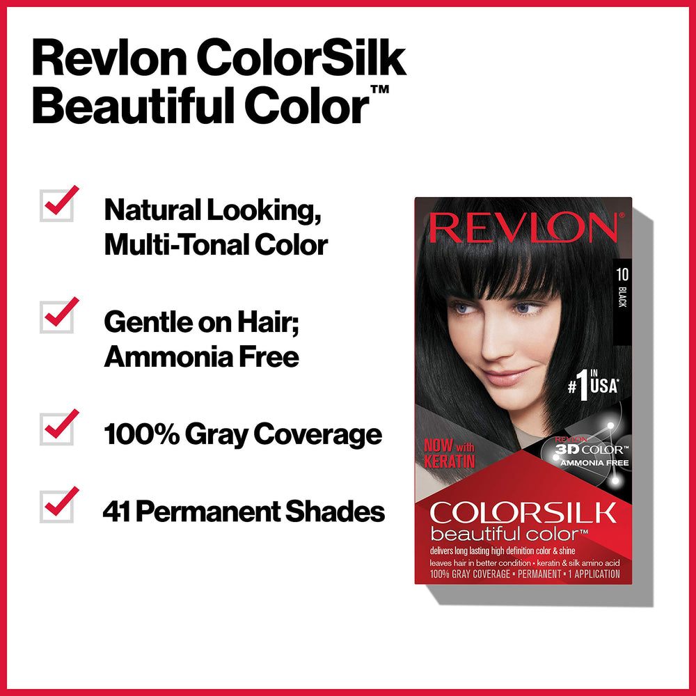 REVLON Colorsilk keratina aminoácidos para cabello más suave.