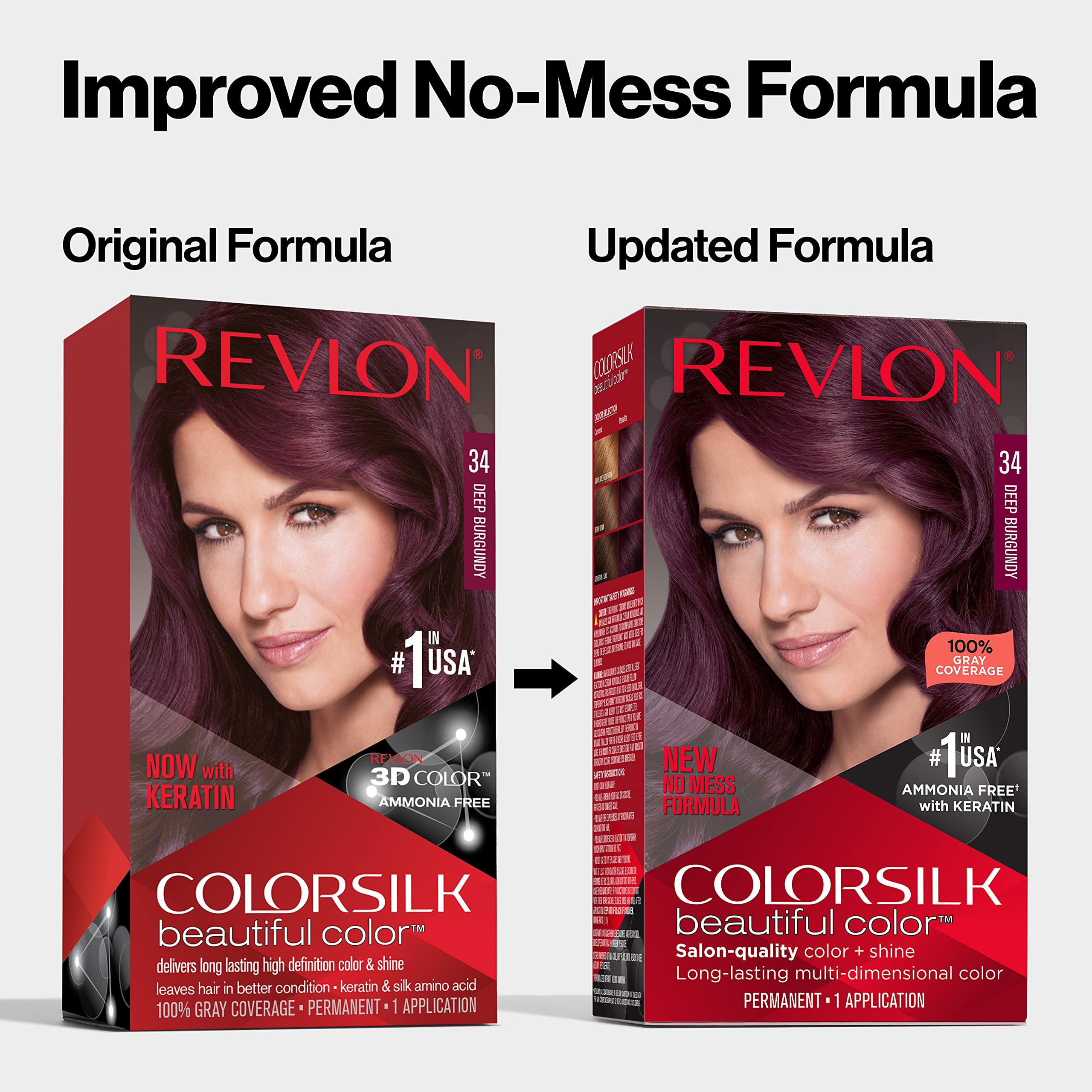 Fórmula con keratina para cabello más suave y brillante.
