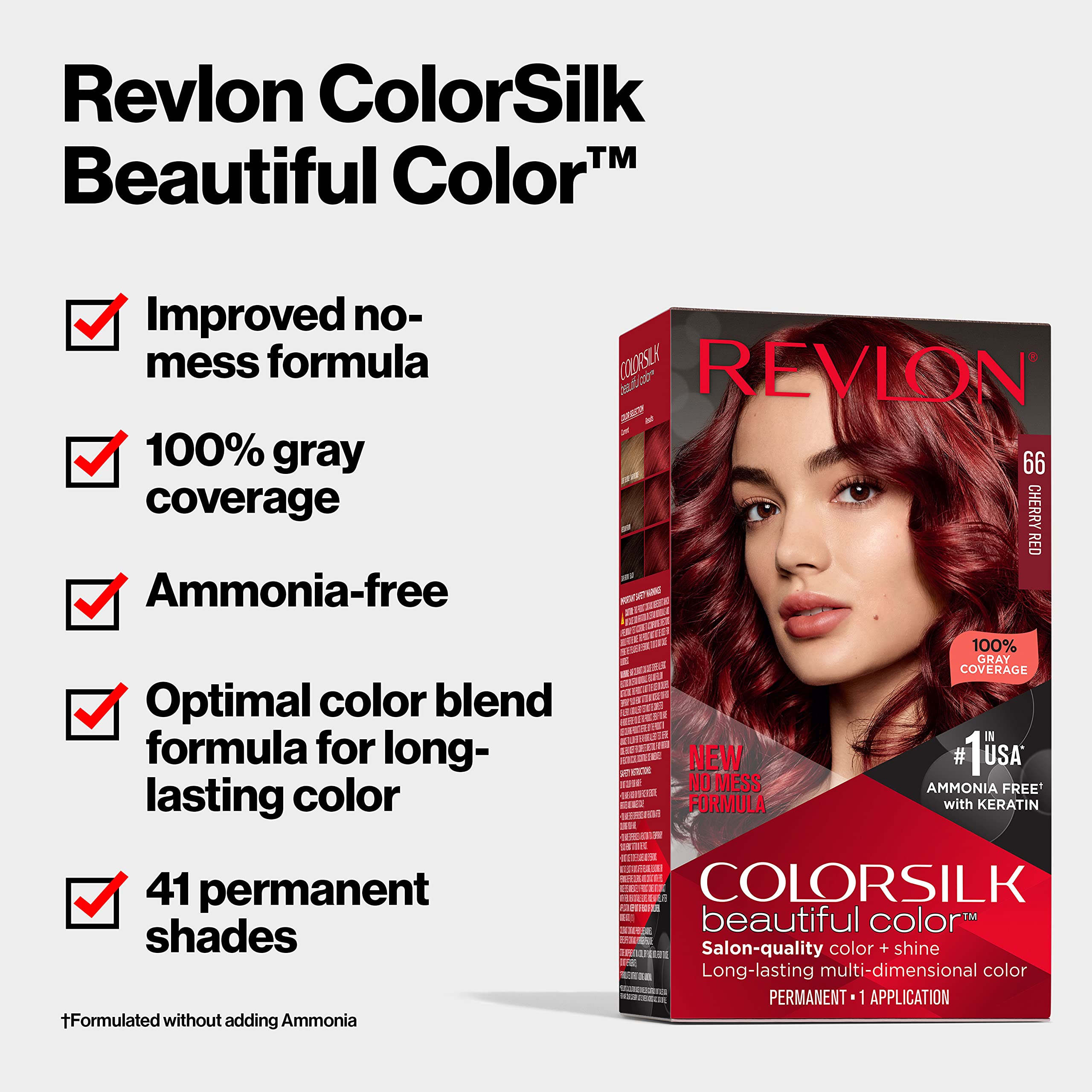 REVLON Colorsilk tinte cremoso para cabello con color duradero.