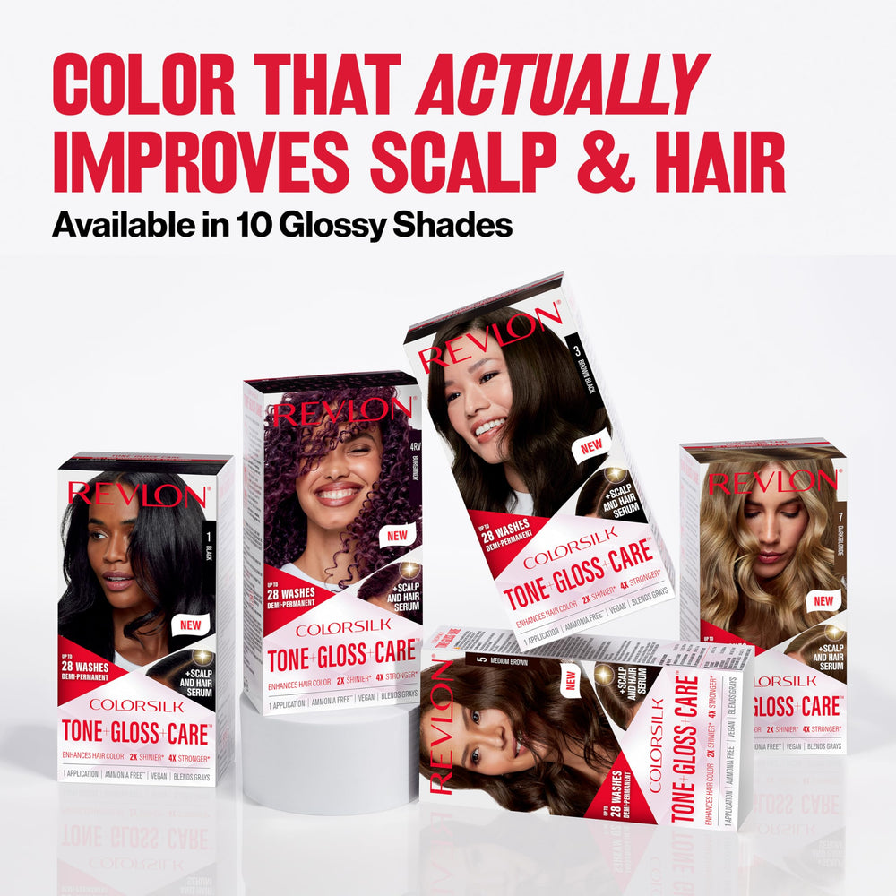 Suero de cuidado postcoloración REVLON ColorSilk Tono + Brillo + Cuidado.