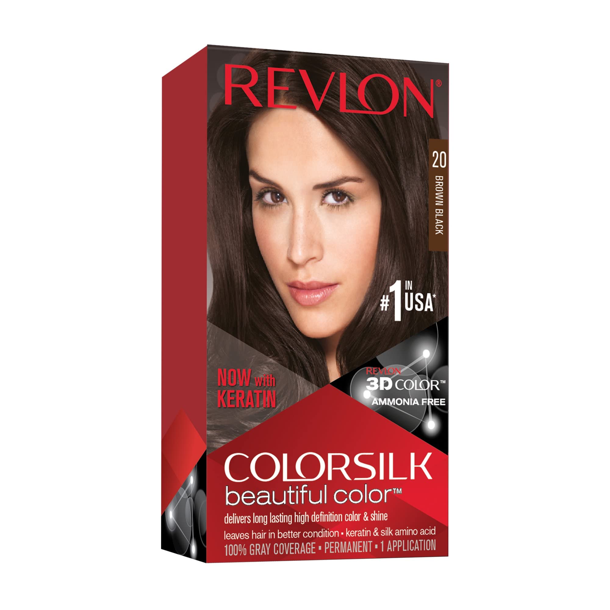 Vision finale de la couleur REVLON ColorSilk, rendu fidèle