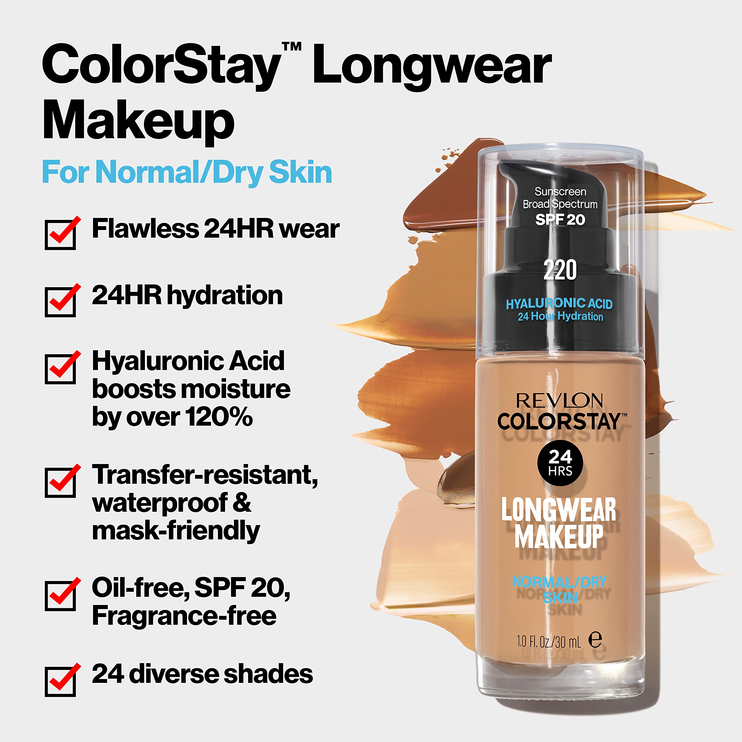 Aplicación con esponja REVLON ColorStay para cobertura buildable