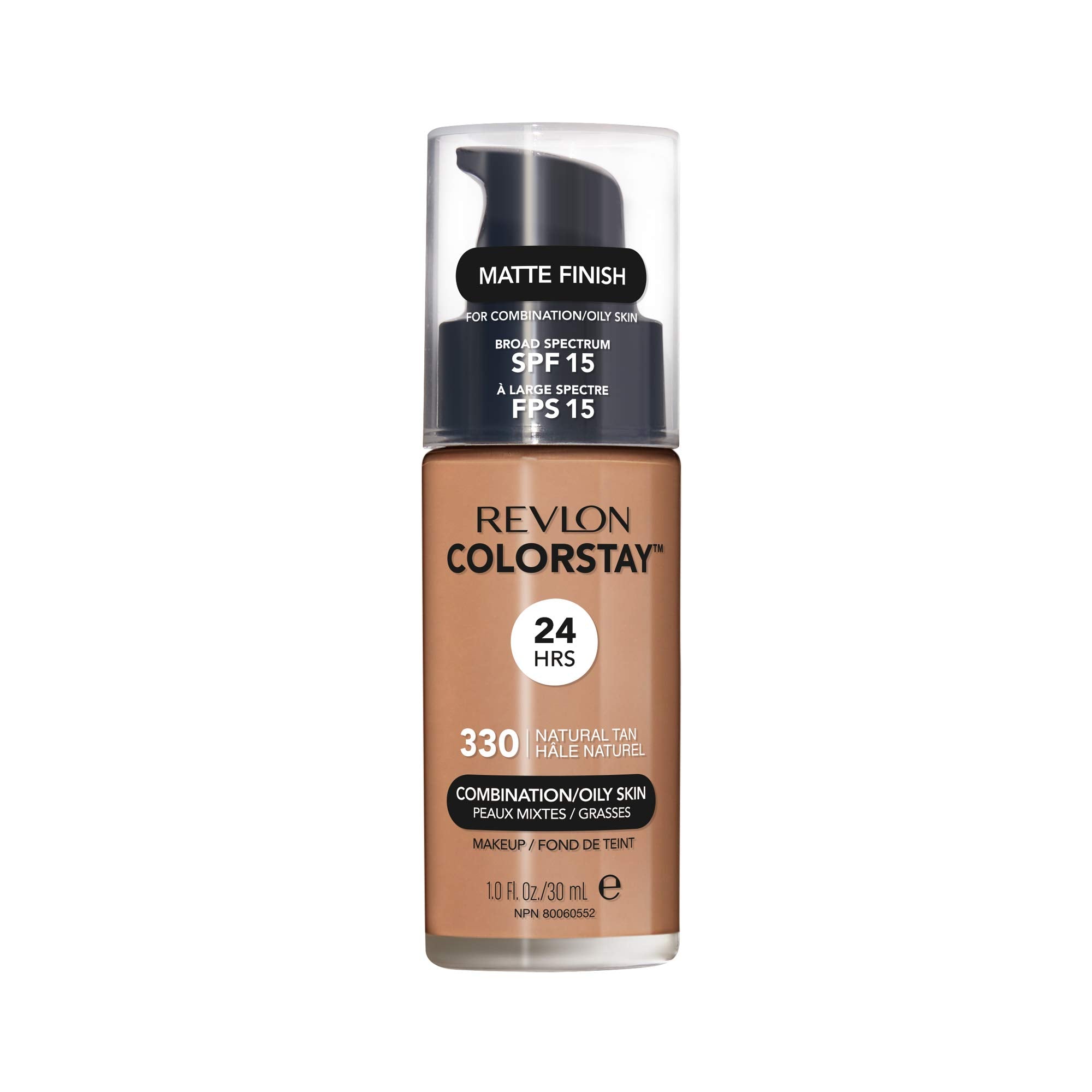 Revlon ColorStay: botella de base con acabado mate de larga duración para piel grasa.