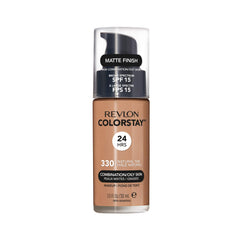 Revlon ColorStay: botella de base con acabado mate de larga duración para piel grasa.