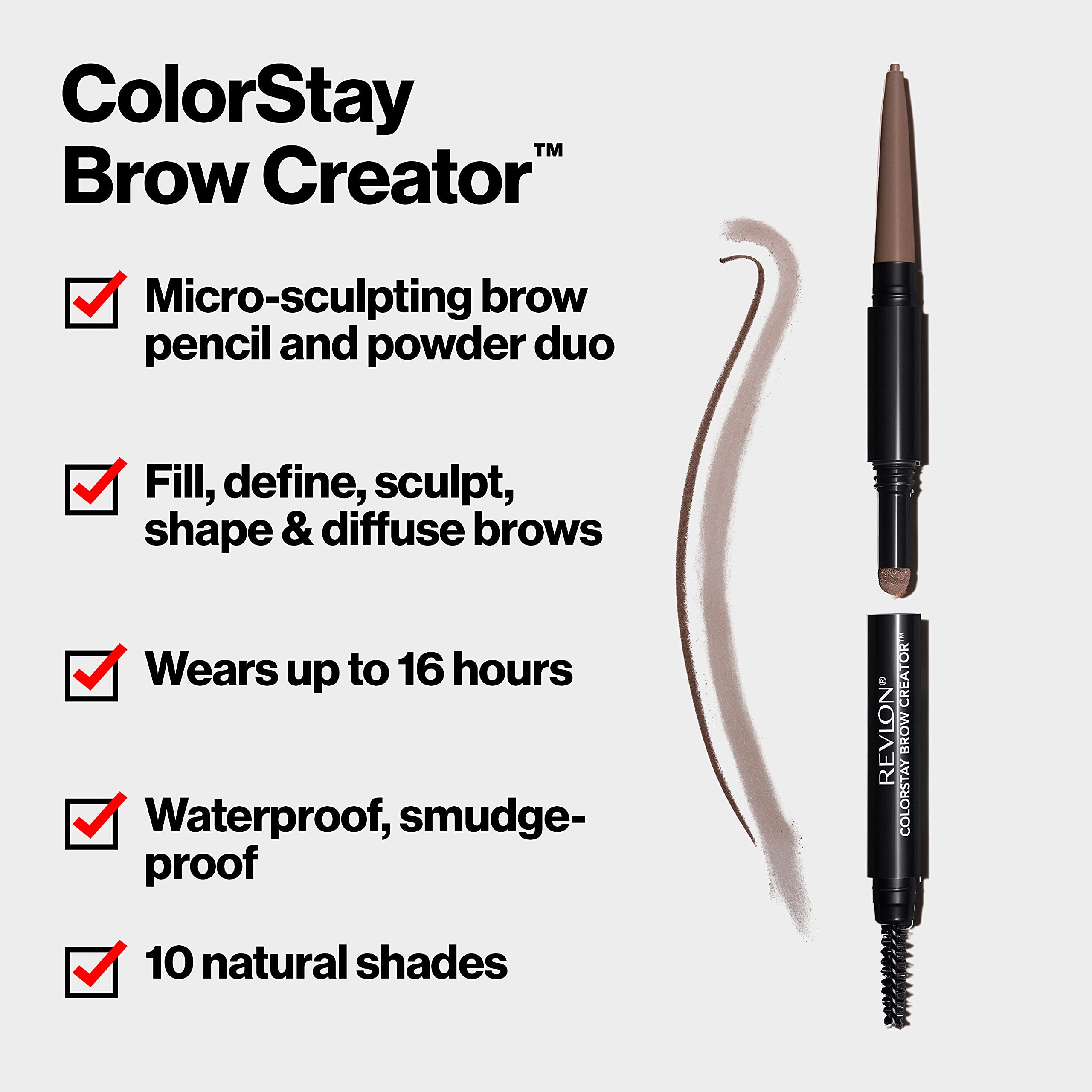 REVLON ColorStay Brow Creator cepillo difuminador que define cejas