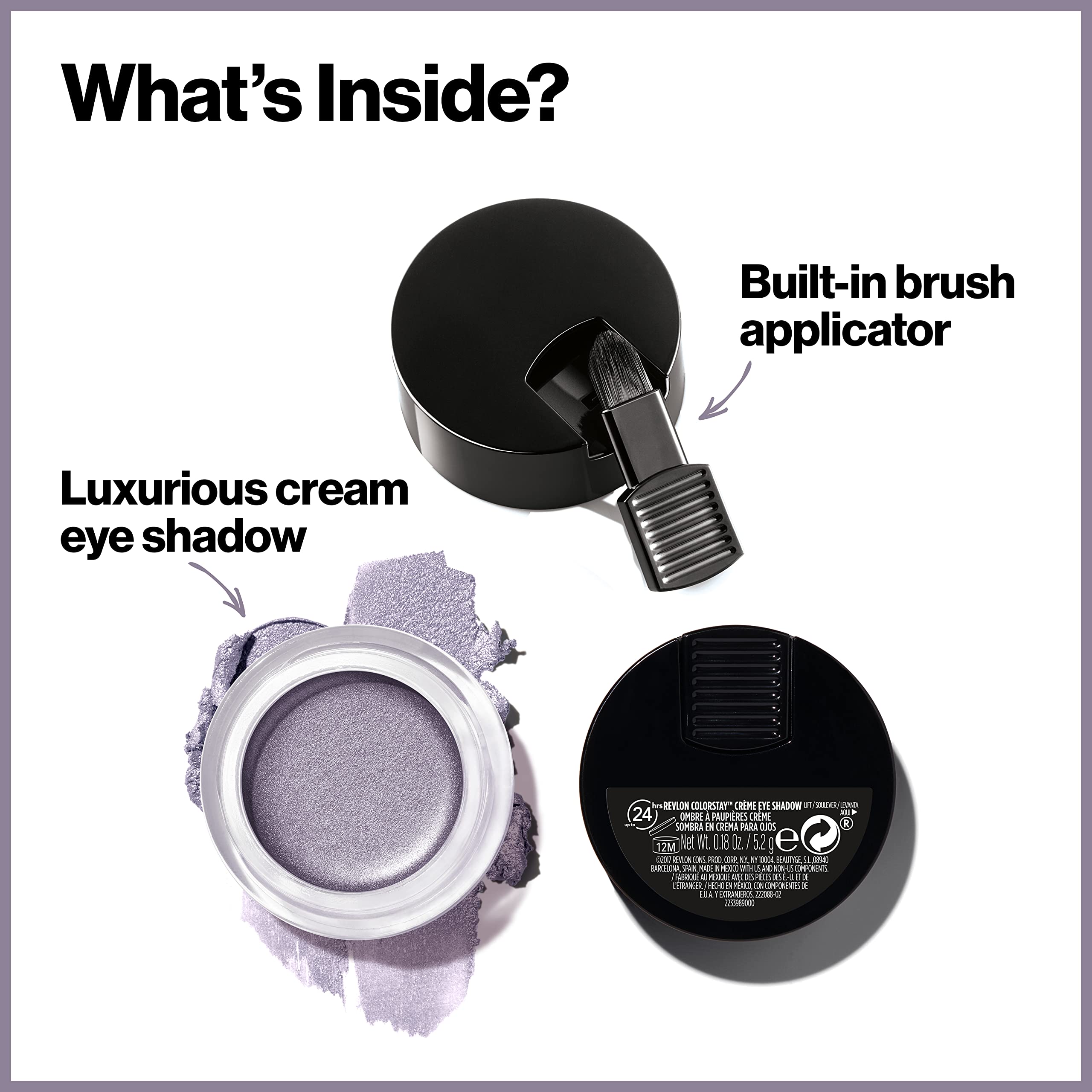 Sombra REVLON ColorStay Negro 735, efecto definido para delineado
