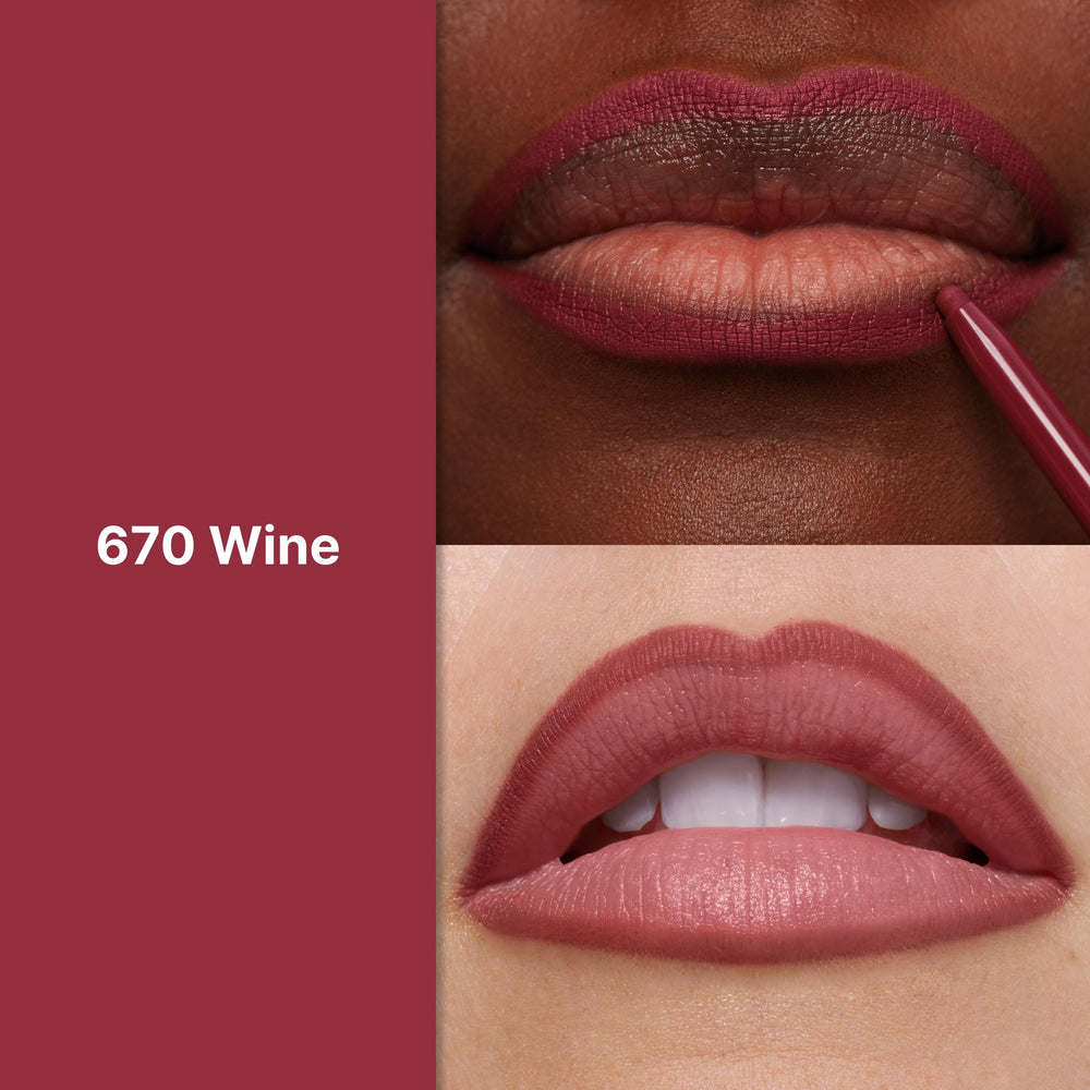 REVLON ColorStay delineador labial tono vino 670 para un look elegante y duradero.