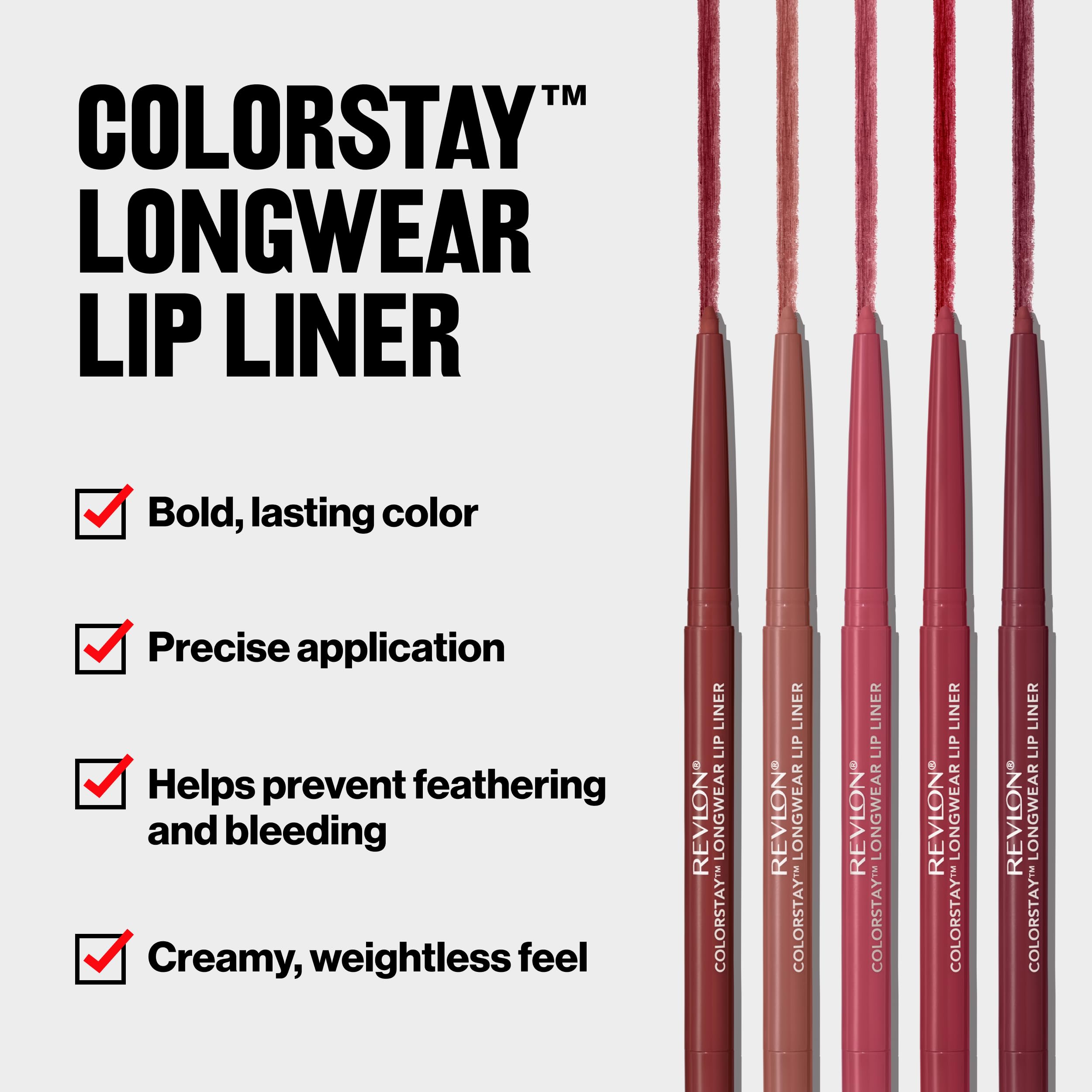 Color de larga duración hasta 8 horas para Revlon ColorStay.
