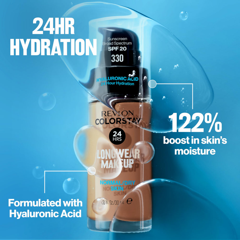 Revlon ColorStay Foundation: acabado natural y suave al tacto tras la aplicación.
