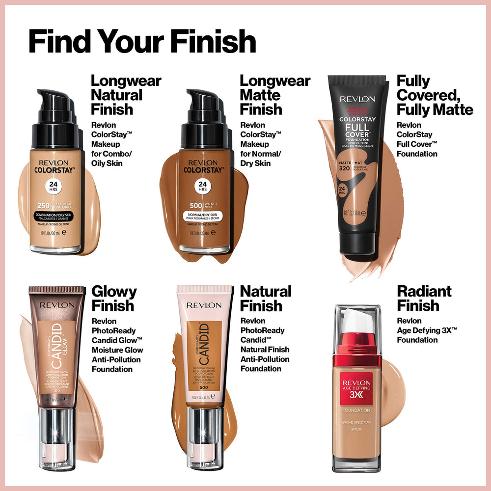 Resistente al calor con Revlon ColorStay Full Cover para climas húmedos.