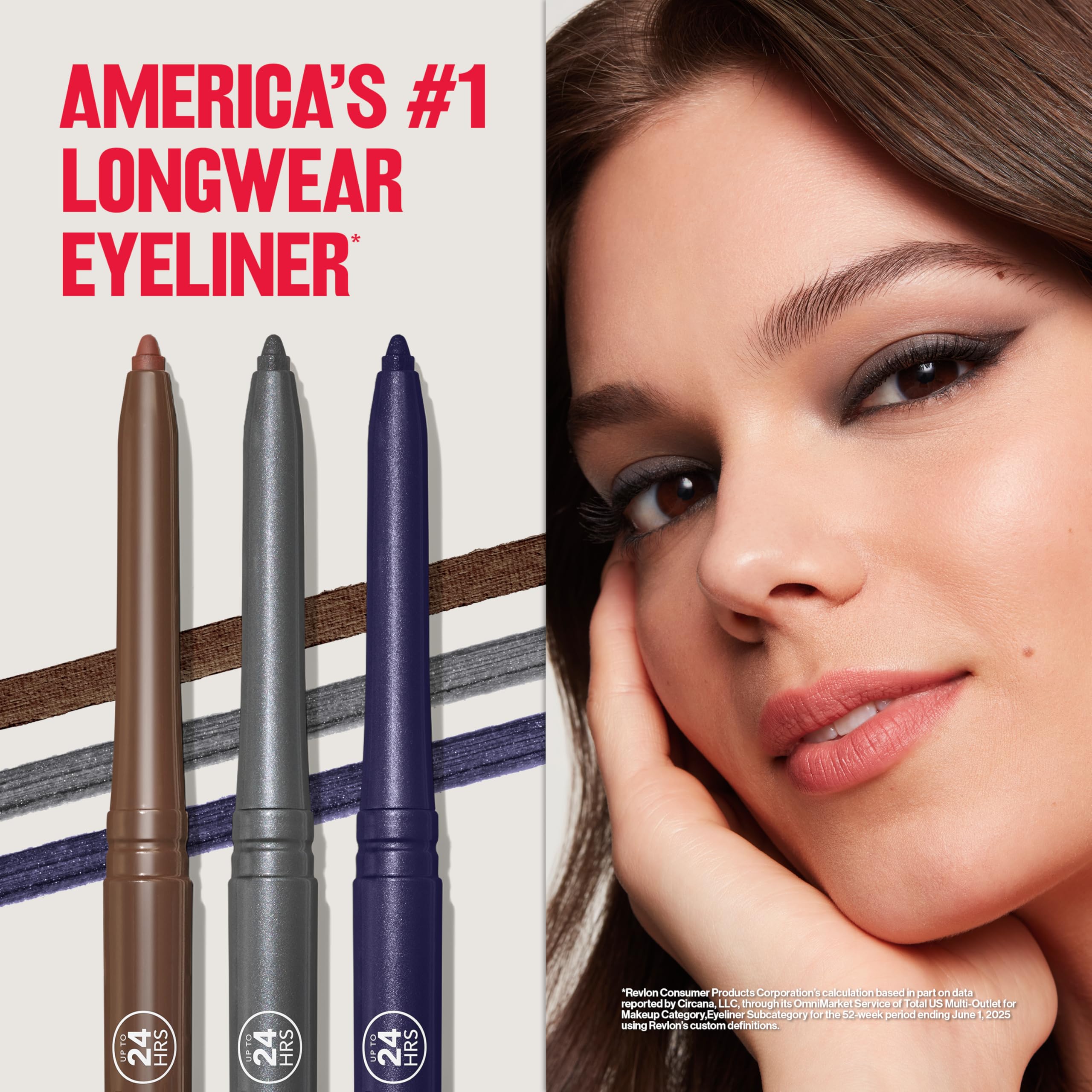 REVLON ColorStay Lapiz delineador ojos marron-negro 202 para definicion diaria.