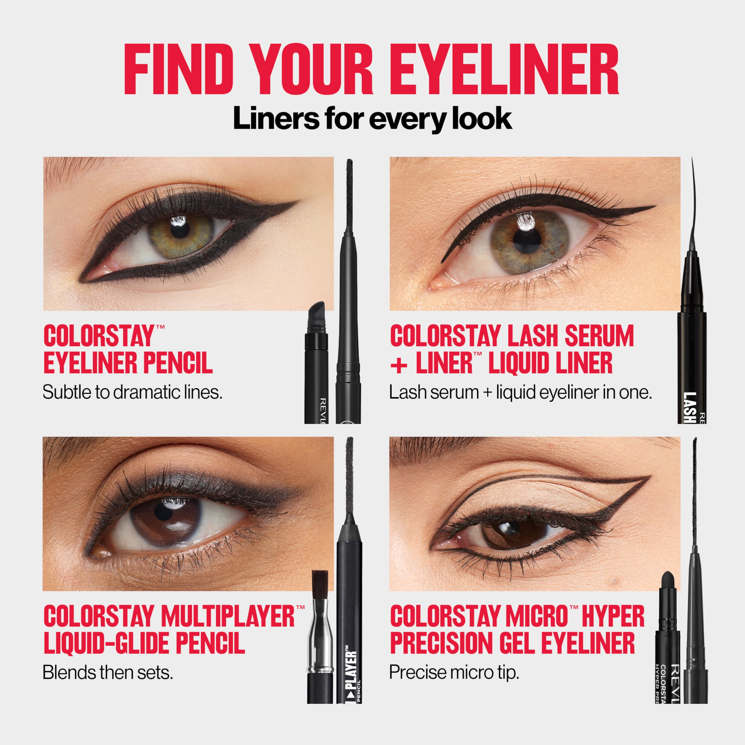 REVLON ColorStay Lapiz delineador ojos look nocturno duradero.