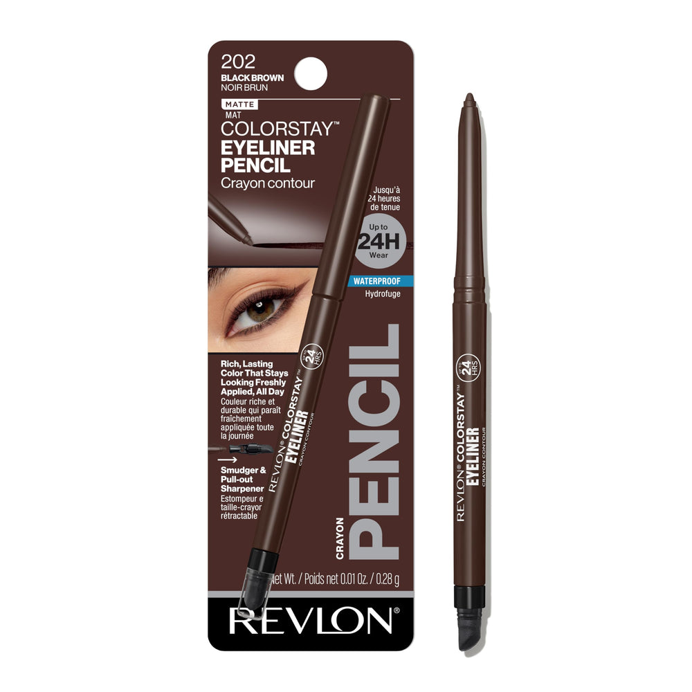 REVLON ColorStay Lapiz delineador ojos resistente al agua para un look duradero.