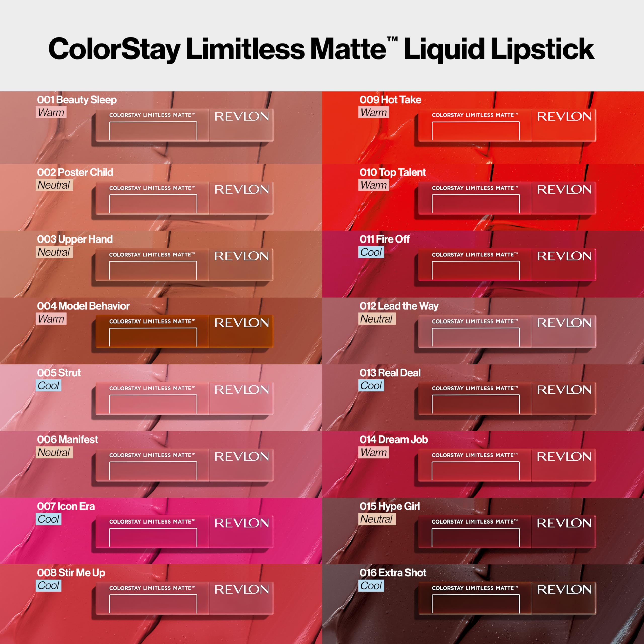 REVLON ColorStay Limitless Matte 006 Manifest, aplicación en una pasada para color vibrante