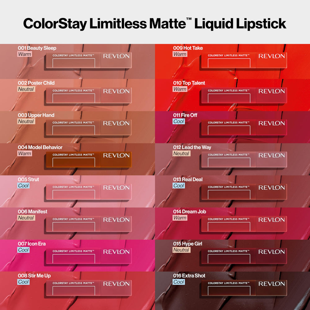 REVLON ColorStay Limitless Matte 006 Manifest, aplicación en una pasada para color vibrante
