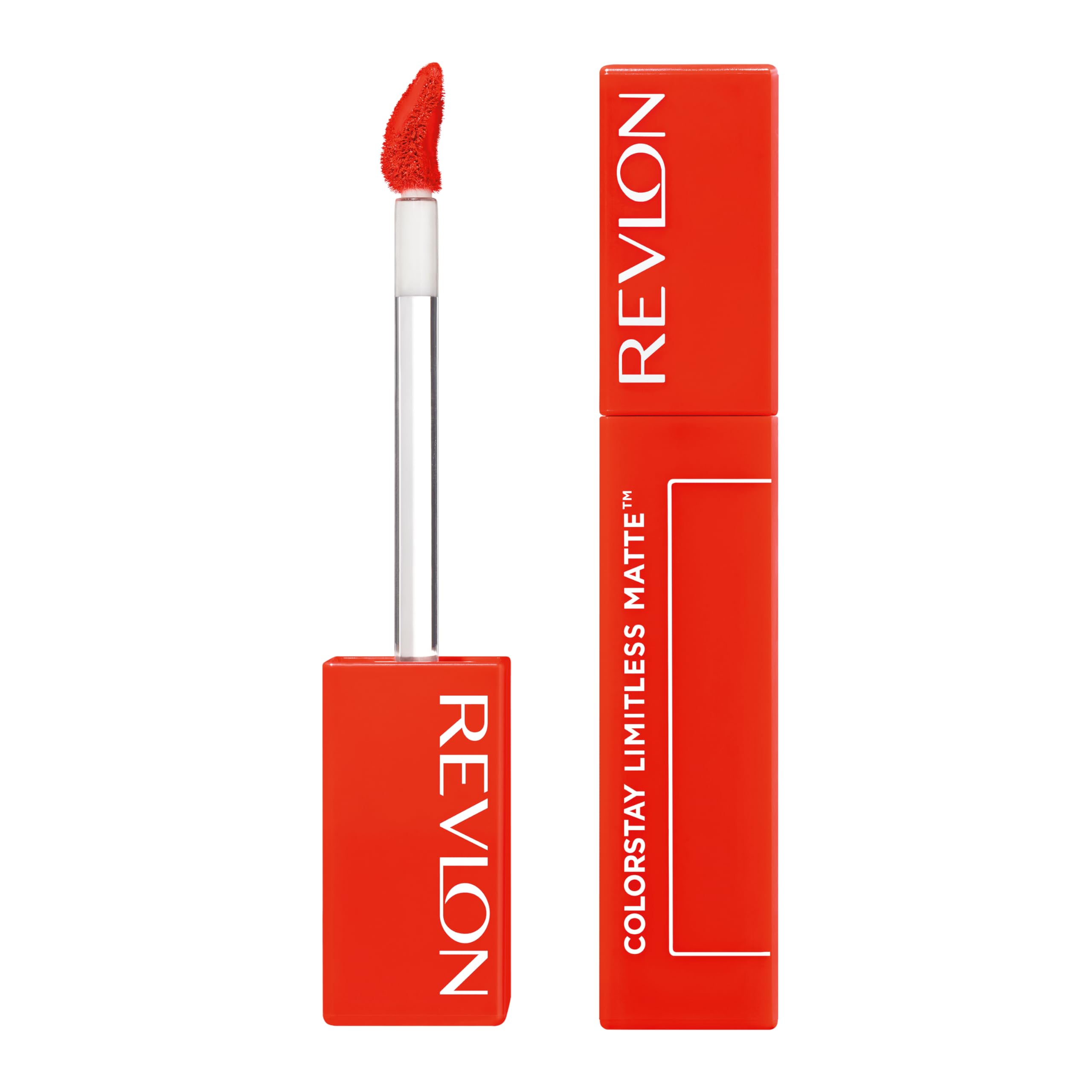 Revlon ColorStay Limitless Matte Lipstick con aplicador ergonómico para aplicación precisa.