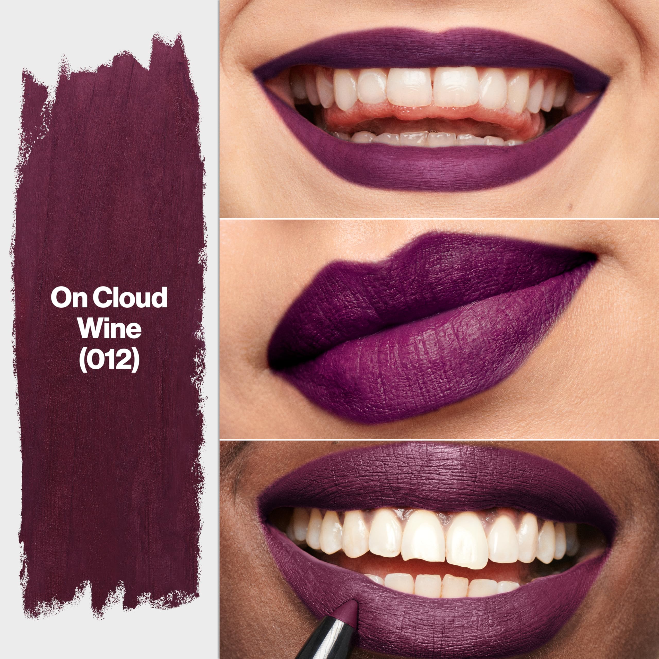 Aplicación precisa del lápiz labial REVLON con sacapuntas integrado para retoques