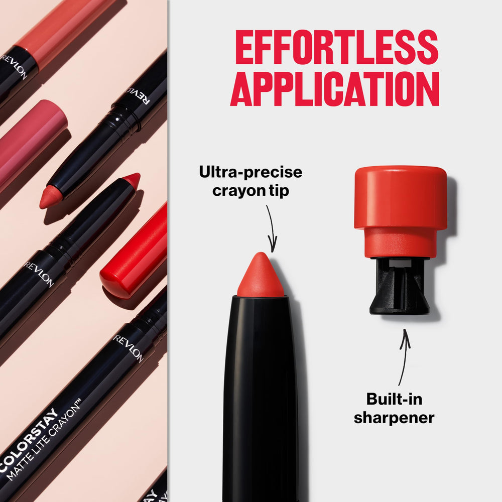 REVLON ColorStay Matte Lite acabado mate vibrante para uso diario.