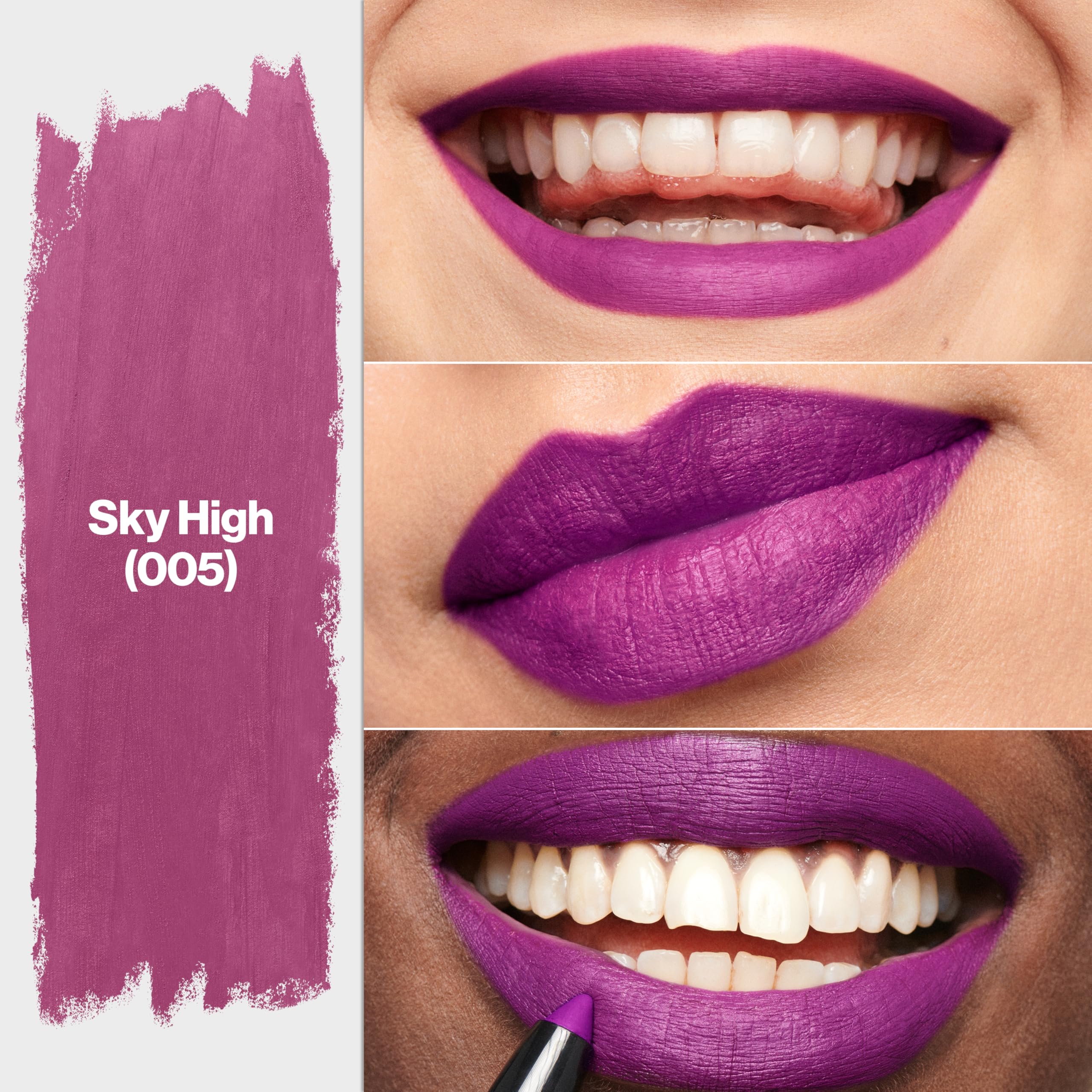 REVLON ColorStay Matte Lite Crayon, afilador integrado para retoques en cualquier momento.