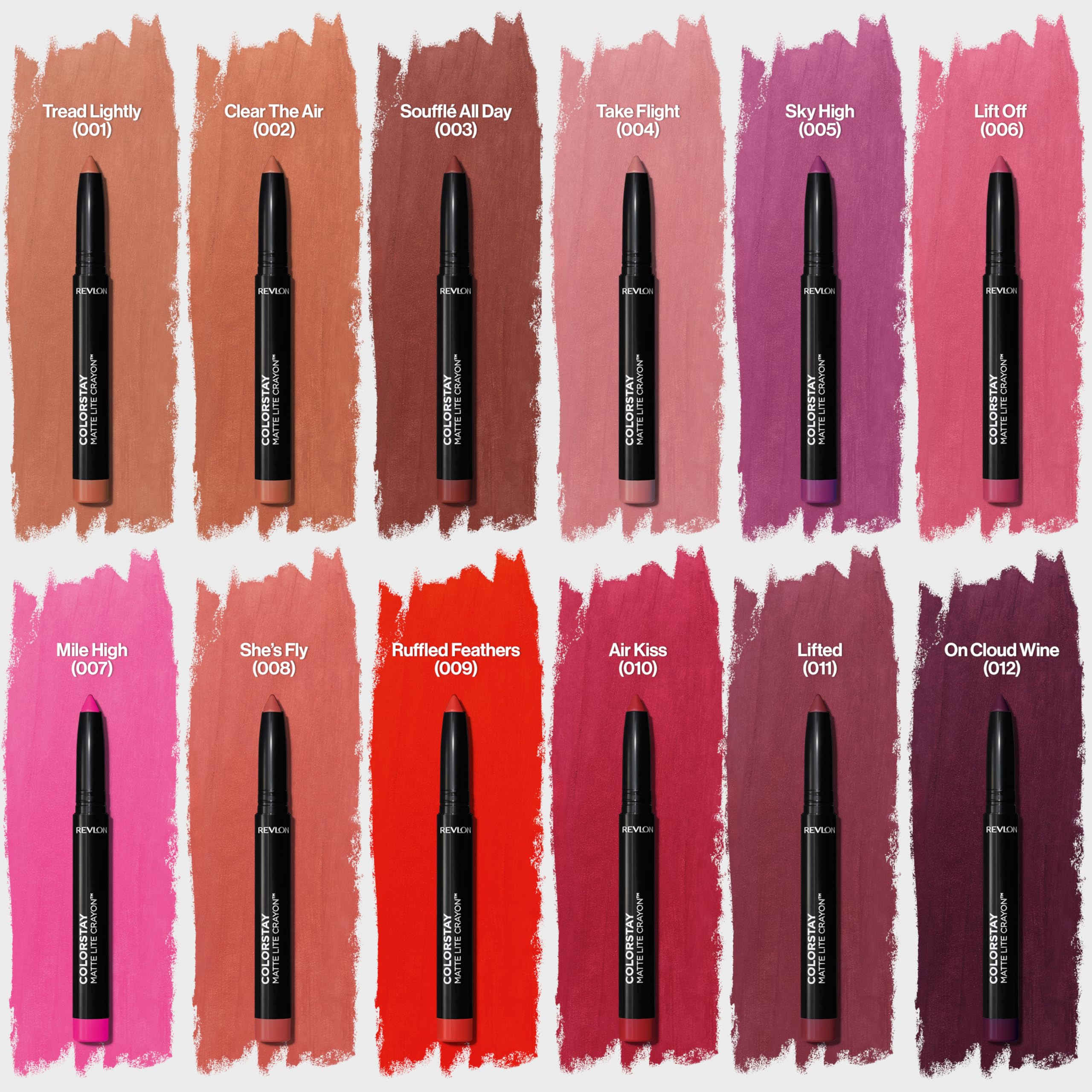 REVLON ColorStay Matte Lite Crayon acabado mate duradero sin sequedad.