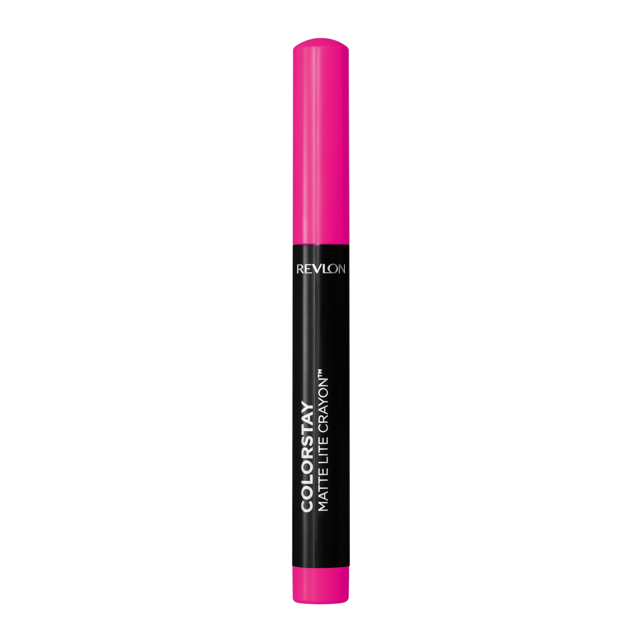 REVLON ColorStay Matte Lite lapiz con afilador integrado para retoques rápidos.